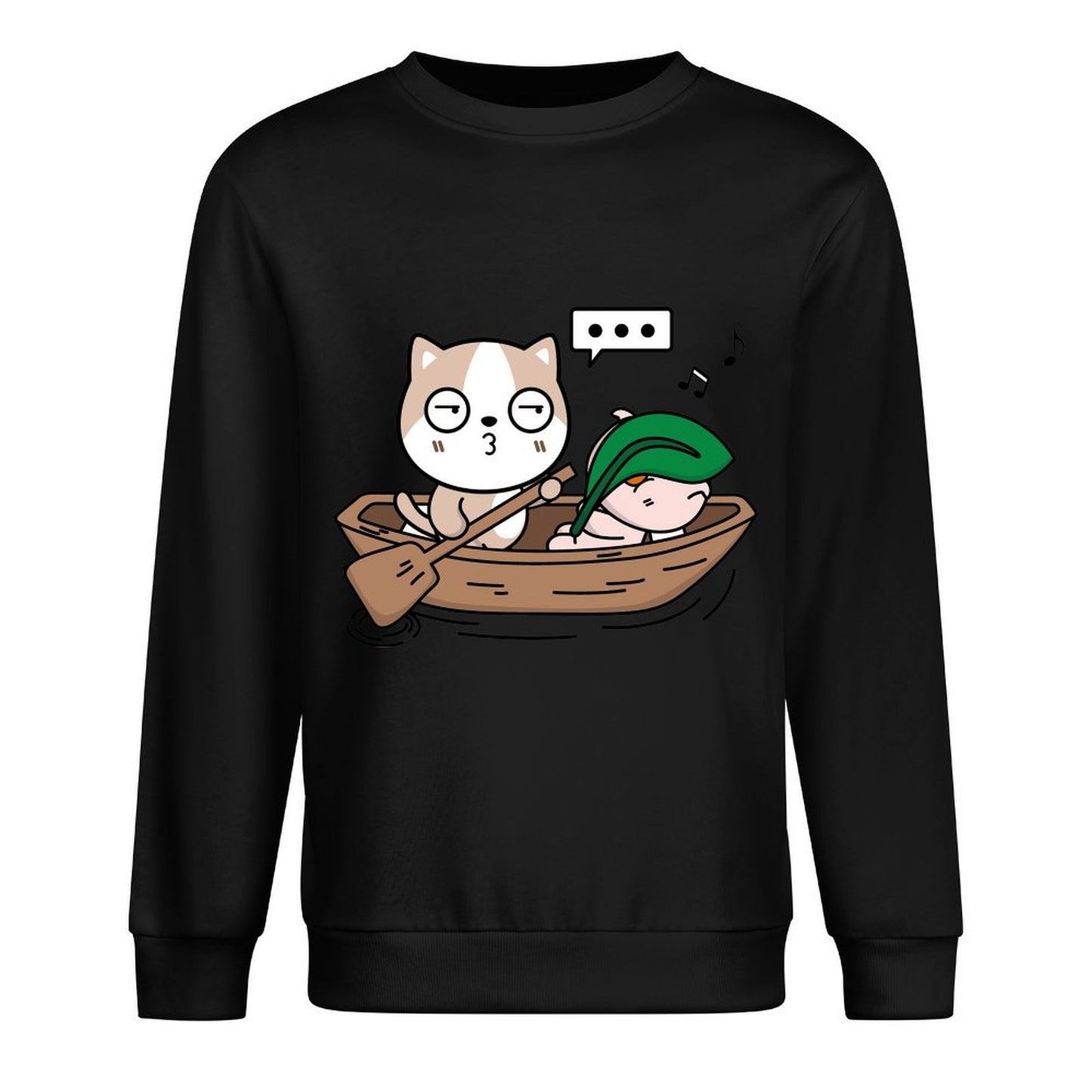 Front Patterned Long Sleeve TopPure Everyday