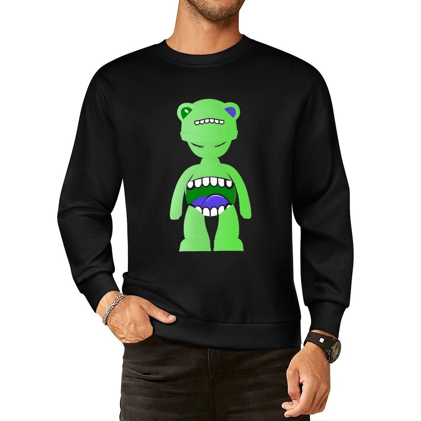 IPIB 250g Crew Neck Long Sleeve Sweatshirt Front GraphicCrew Neck Long Sleeve Sweatshirt6000141-6