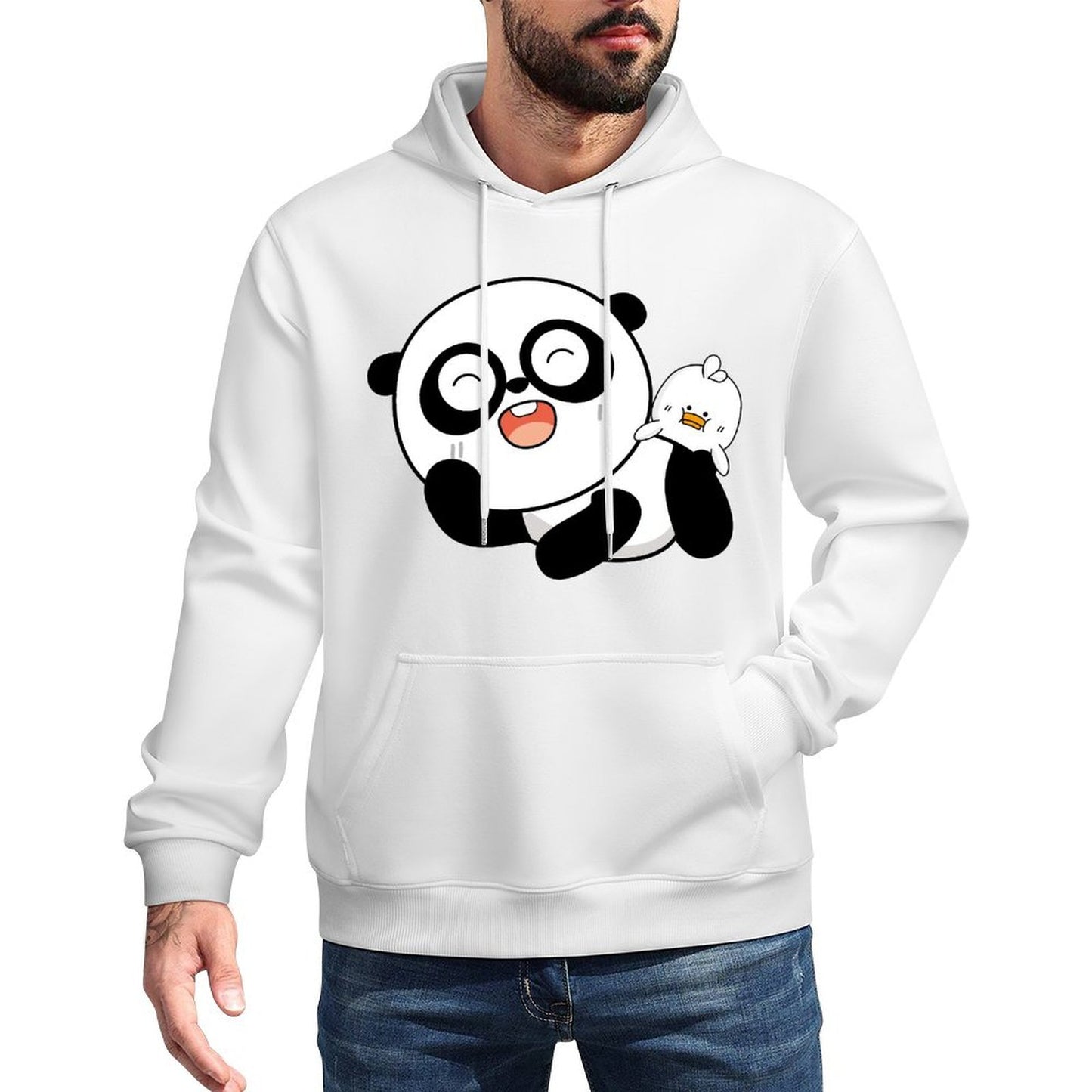 Lifestyle Soft-Touch Front Graphic Hoodies