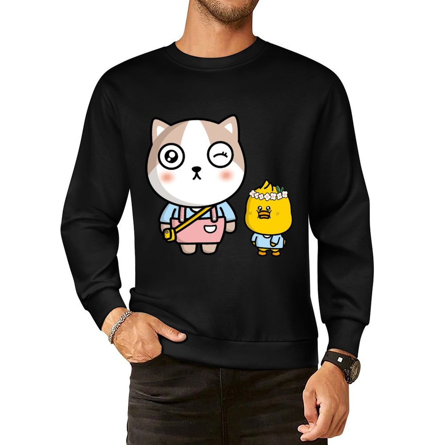 IPBR 250g Crew Neck Long Sleeve Sweatshirt Front GraphicCrew Neck Long Sleeve Sweatshirt4000847