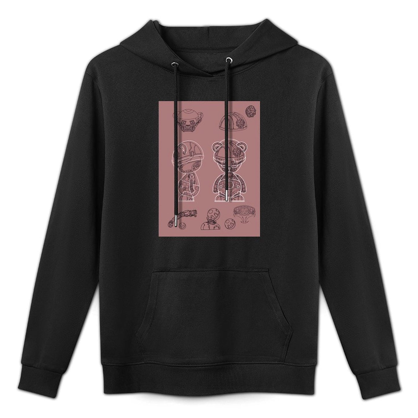 IPIB 250g Hooded Pocket Sweatshirt Front GraphicMen's Hooded  Sweatshirt6000008-6