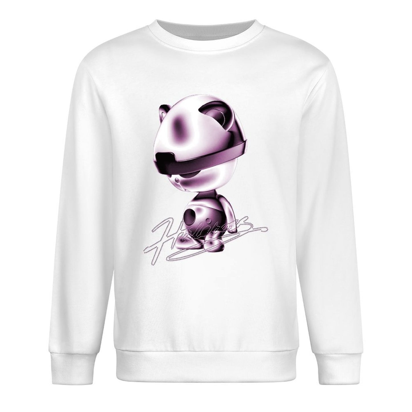 Long Sleeve With Front PatternEasy-Care Batch-Printed