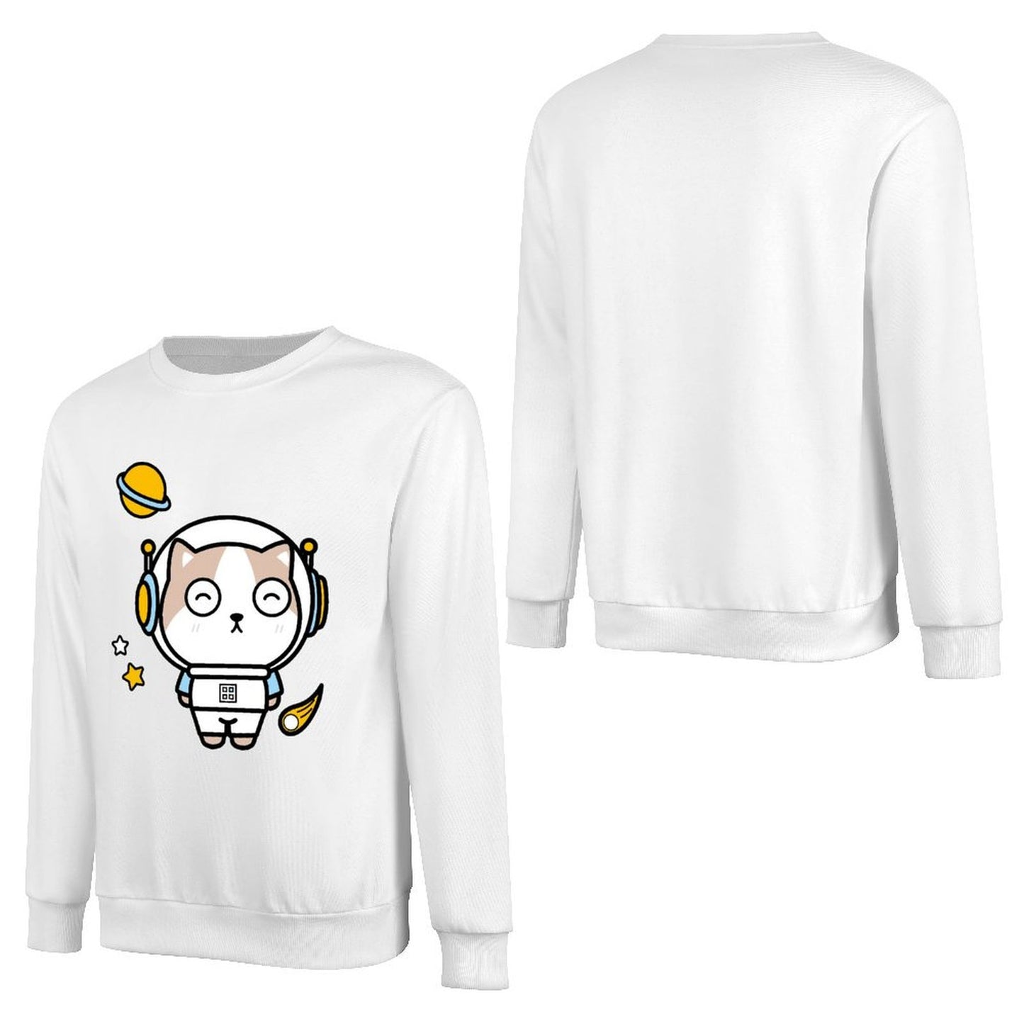 Front Patterned Long Sleeve TopTear-Resistant Eco-Conscious