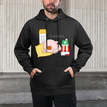 IPBR 250g Hooded Pocket Sweatshirt Front GraphicMen's Hooded  Sweatshirt4000352