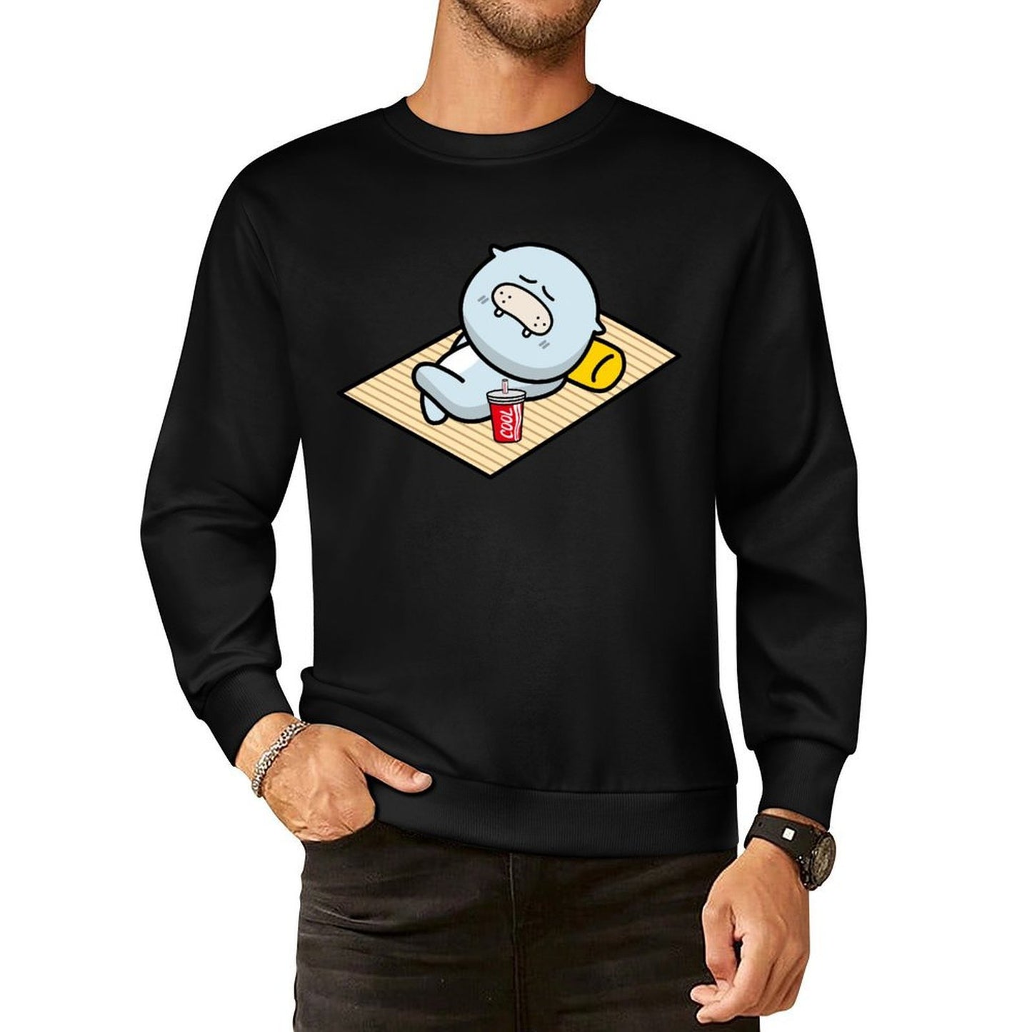 IPBR 250g Crew Neck Long Sleeve Sweatshirt Front GraphicCrew Neck Long Sleeve Sweatshirt4001295