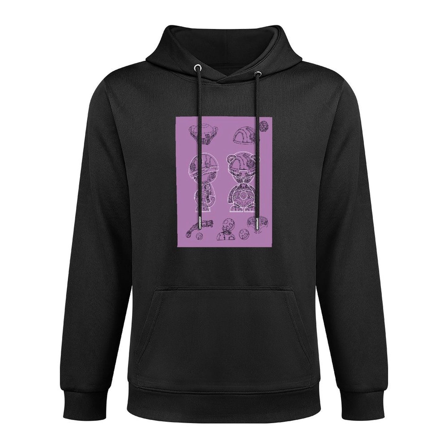 IPIB 250g Hooded Pocket Sweatshirt Front GraphicMen's Hooded  Sweatshirt6000008-7