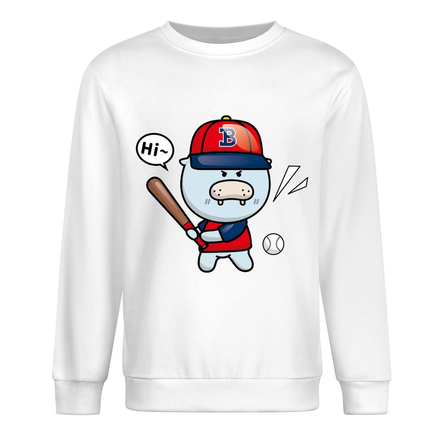 IPBR 250g Crew Neck Long Sleeve Sweatshirt Front GraphicCrew Neck Long Sleeve Sweatshirt4001352