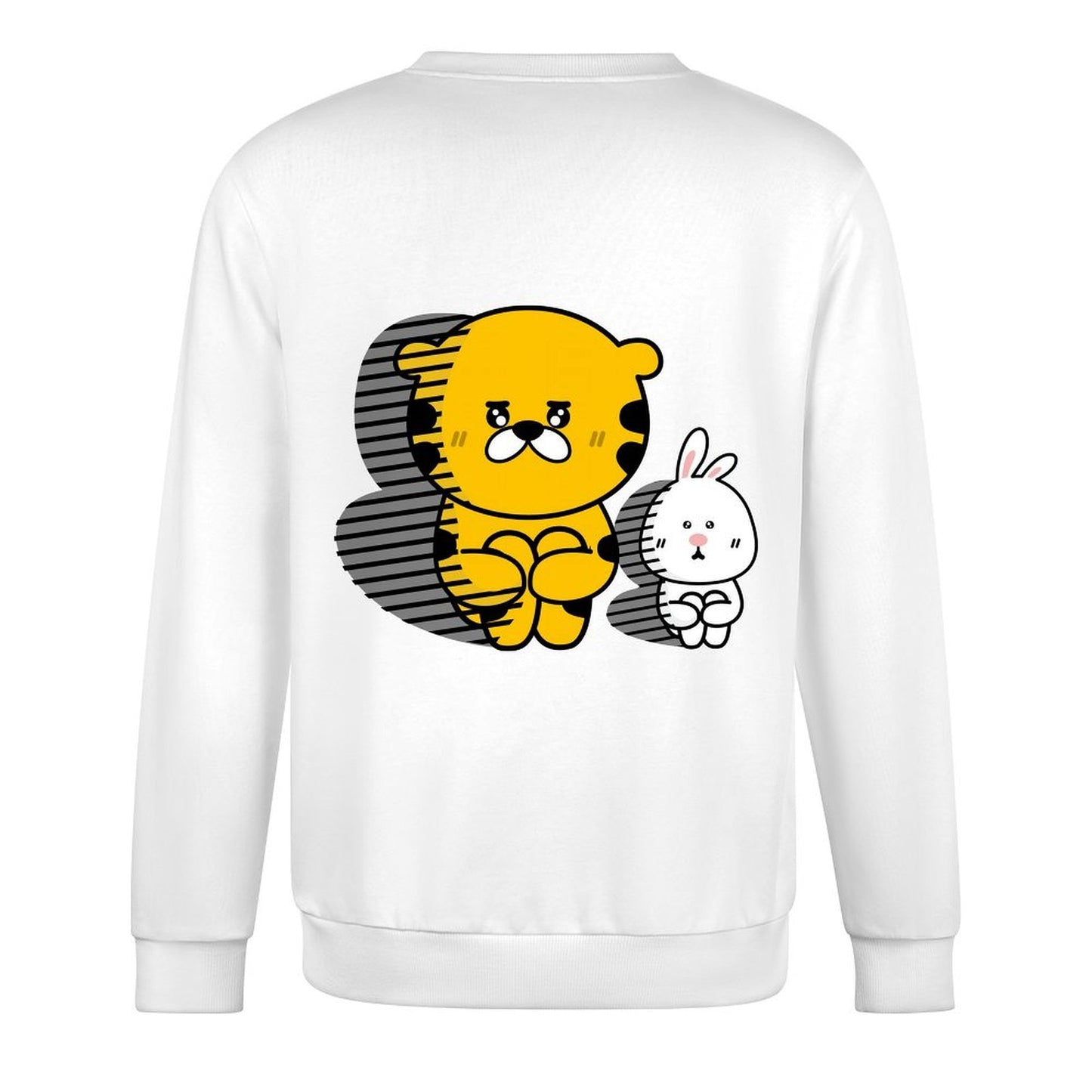 Long-sleeved crew neck sweatshirtEasyStyle Batch-Printed Long Sleeve