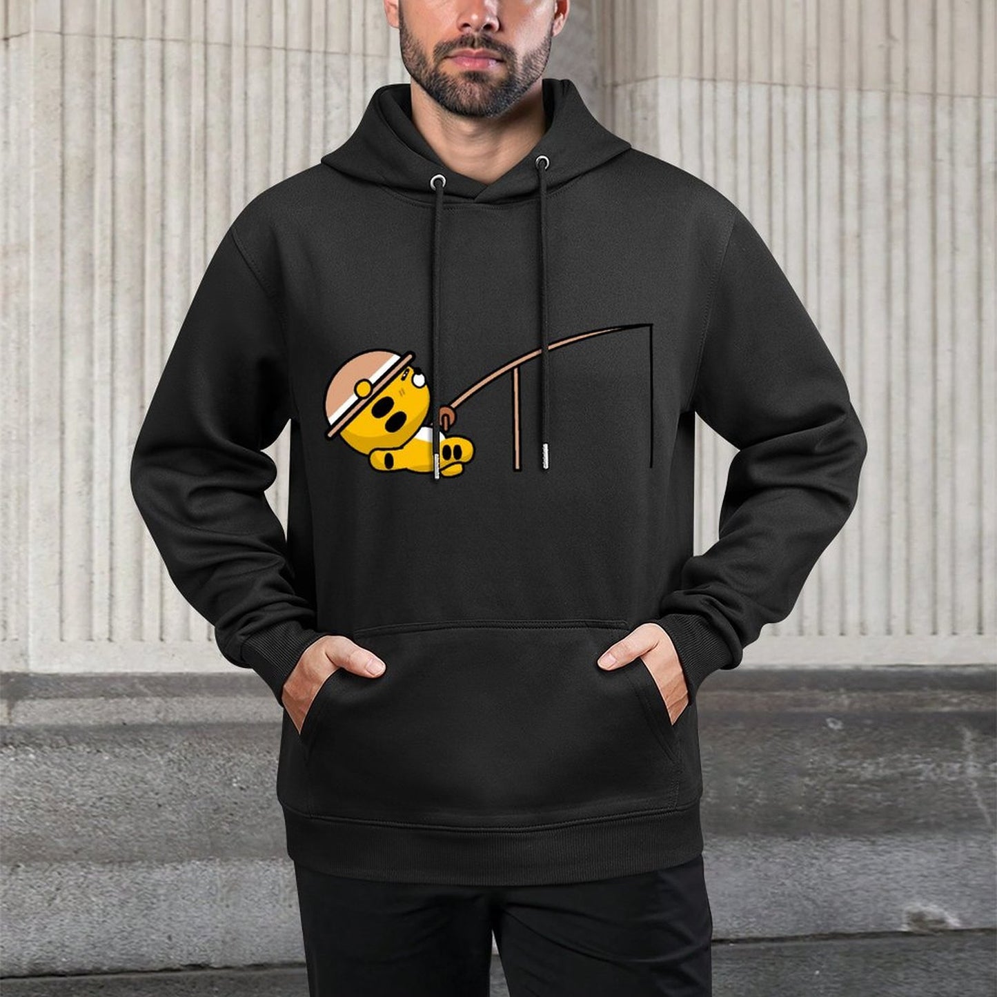 IPBR 250g Hooded Pocket Sweatshirt Front GraphicMen's Hooded  Sweatshirt4000028