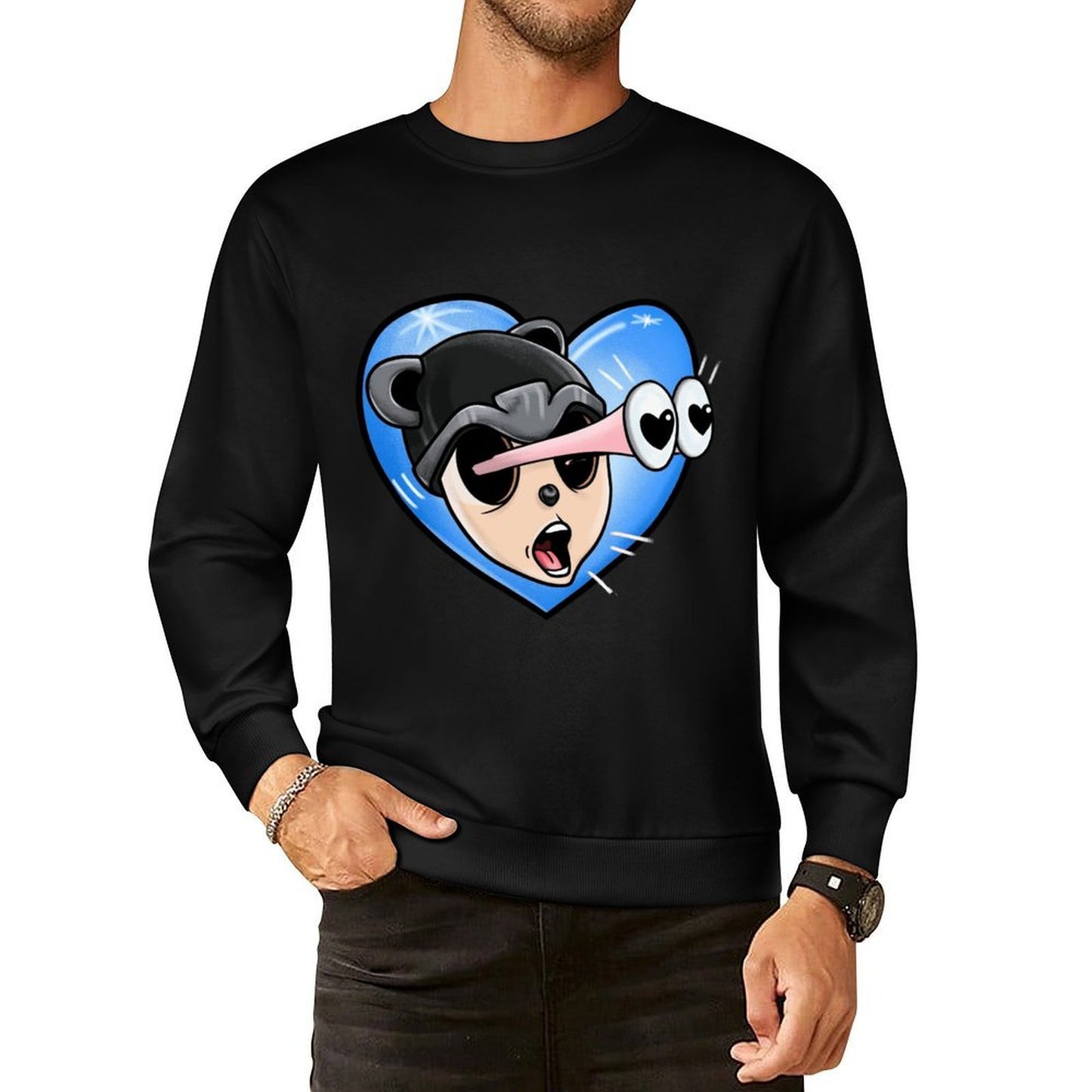 IPIB 250g Crew Neck Long Sleeve Sweatshirt Front GraphicCrew Neck Long Sleeve Sweatshirt6000048-3