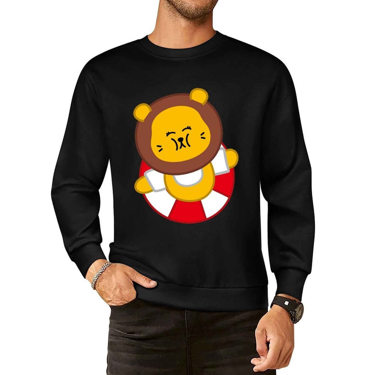 IPBR 250g Crew Neck Long Sleeve Sweatshirt Front GraphicCrew Neck Long Sleeve Sweatshirt4000730