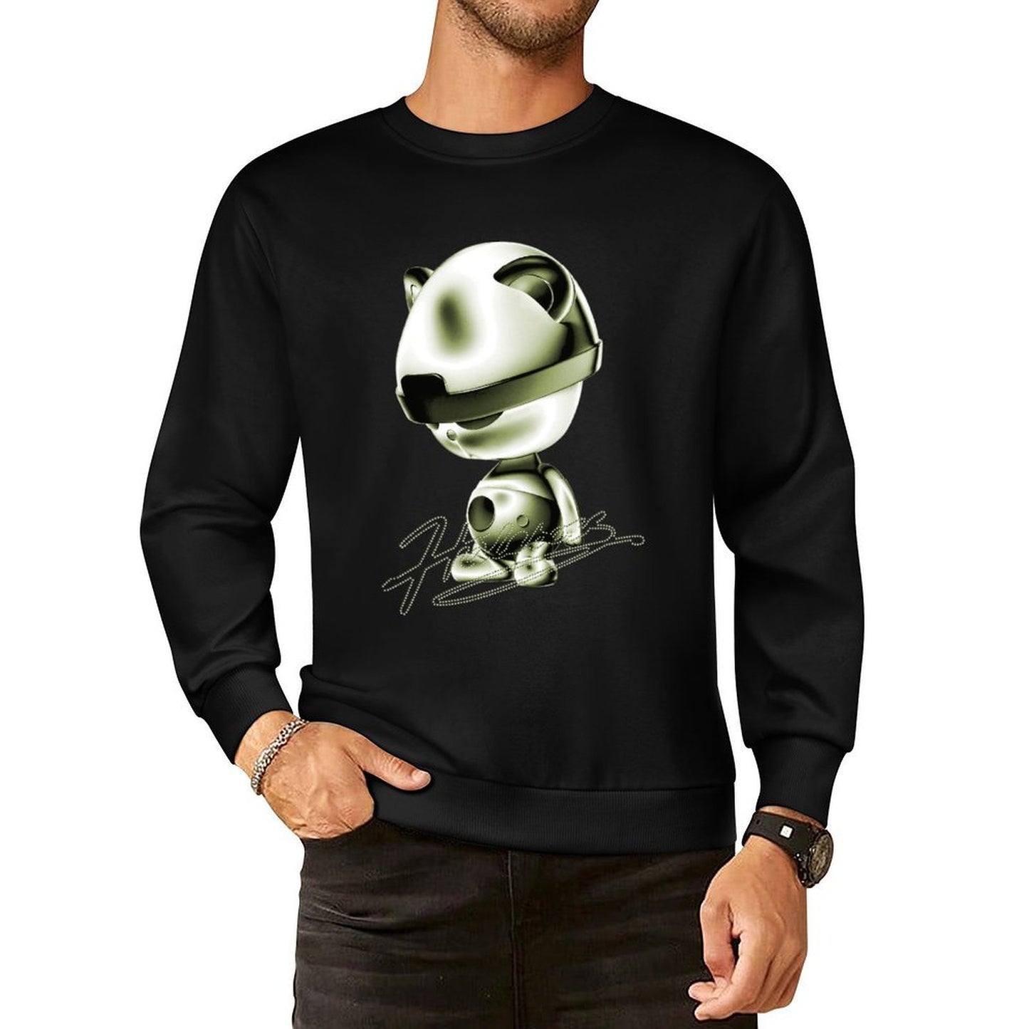 IPIB 250g Crew Neck Long Sleeve Sweatshirt Front GraphicCrew Neck Long Sleeve Sweatshirt6000027-5