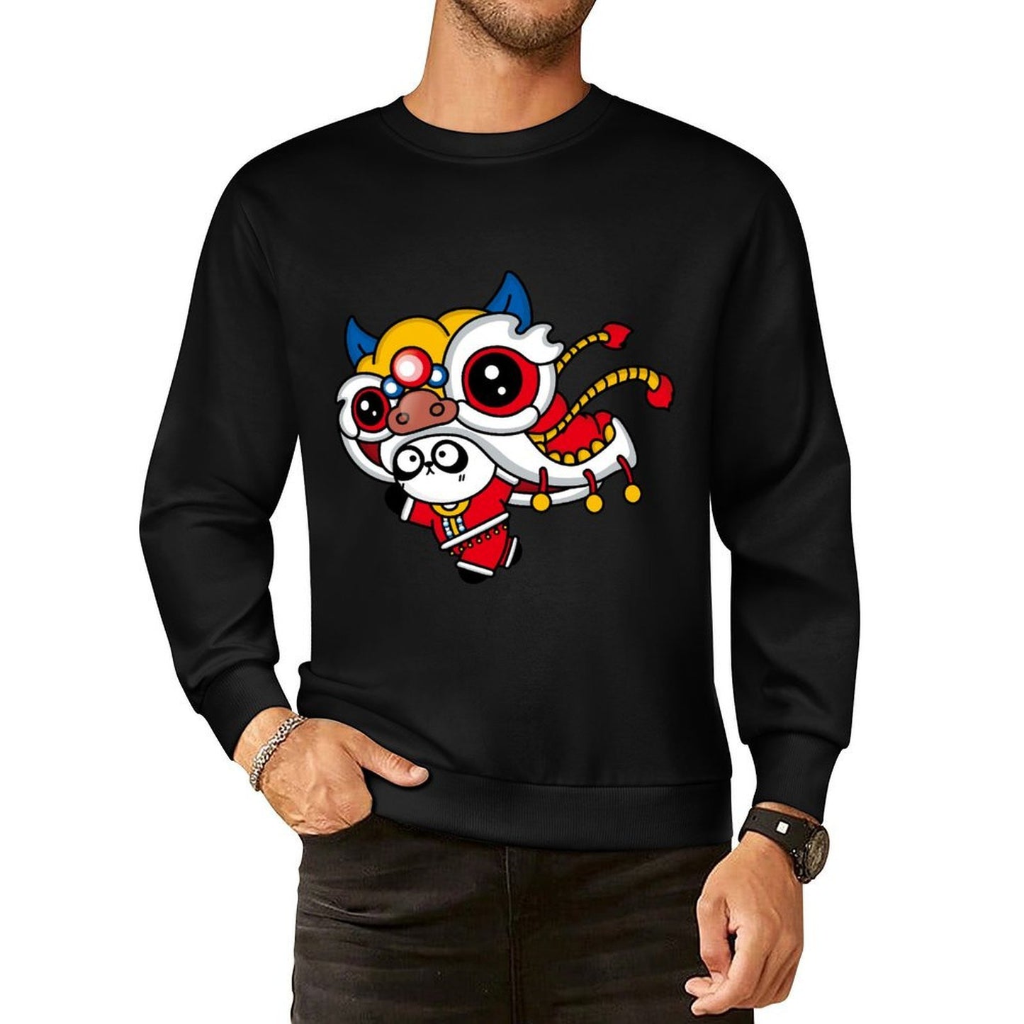 IPBR 250g Crew Neck Long Sleeve Sweatshirt Front GraphicCrew Neck Long Sleeve Sweatshirt4000684