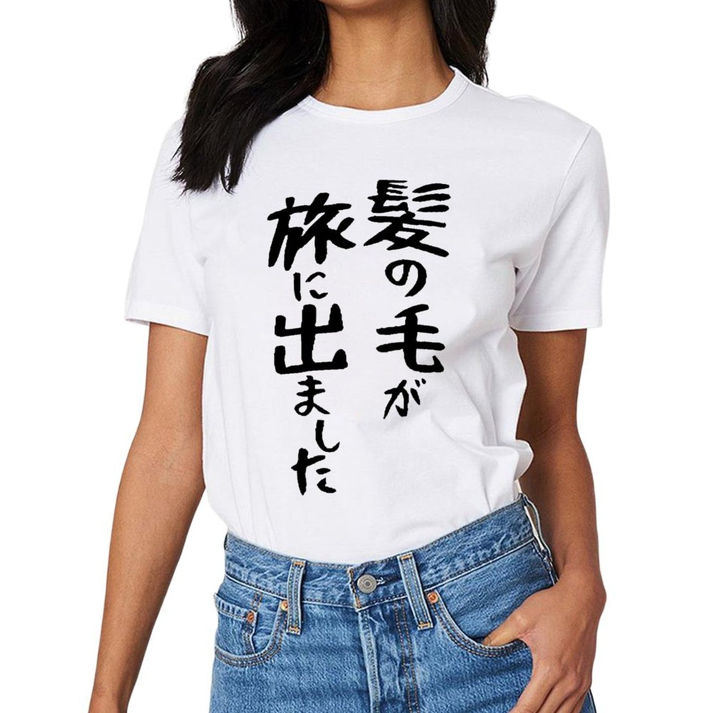 Inkmay Casual Cotton T-shirt Abstract Black And White Design Art Unisex T-shirtCotton EssentialFit T-Shirt