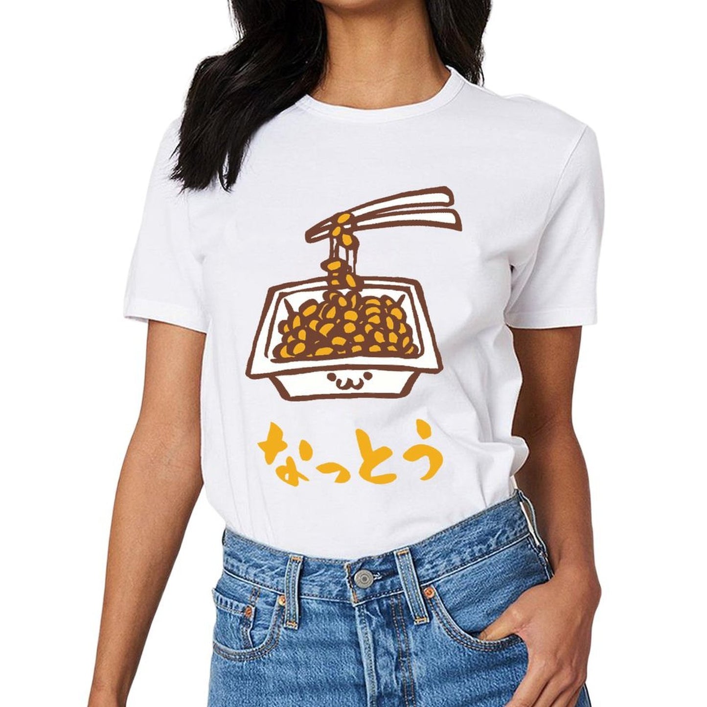 Inkmay Casual Cotton T-shirt Stir Fried Peanuts In White Dish Unisex T-shirtSimpleFit Strong T-Shirt