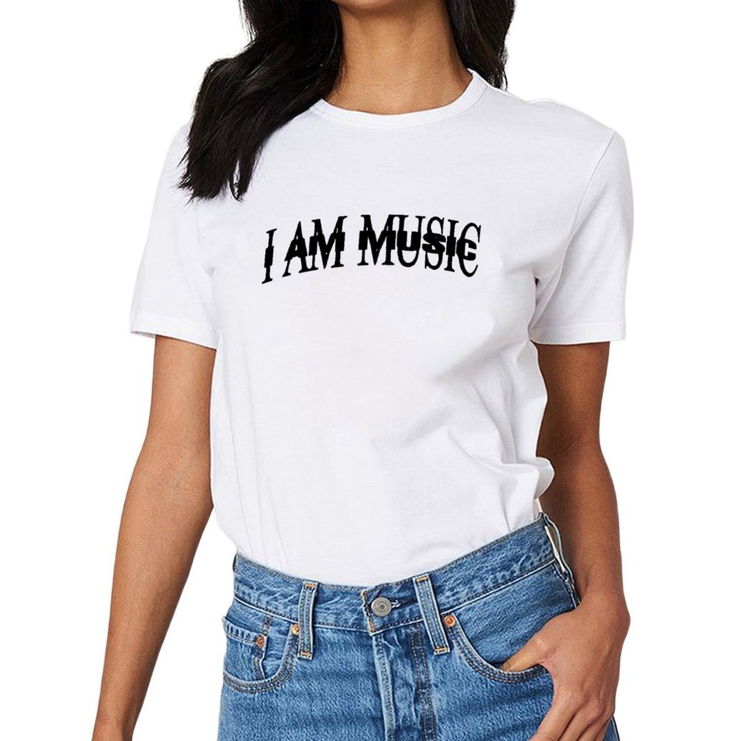 Inkmay Casual Cotton T-shirt Fake Broke Living Flex Bold Design Unisex T-shirtSimpleFit Relaxed T-Shirt