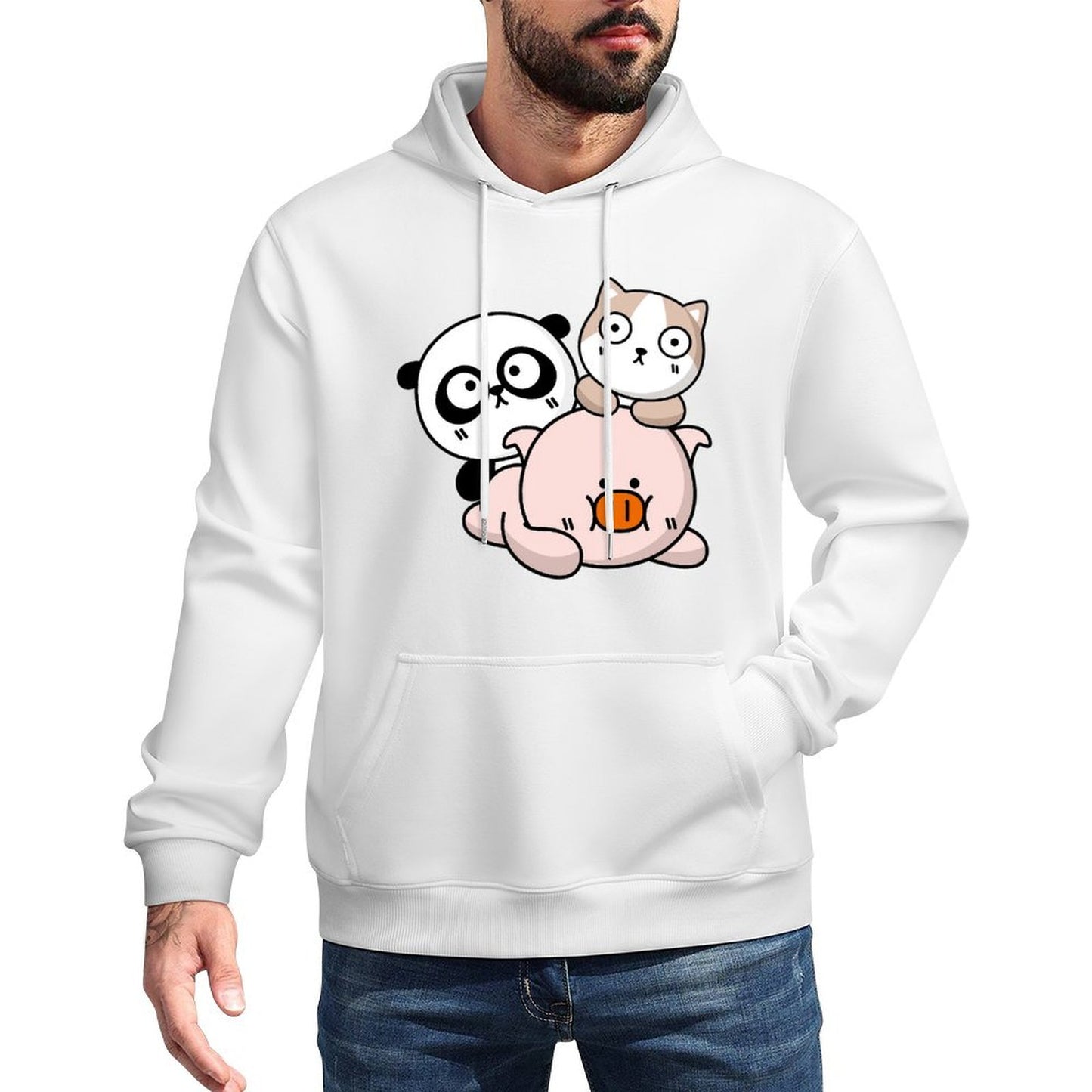 IPBR 250g Hooded Pocket Sweatshirt Front GraphicMen's Hooded  Sweatshirt4000383