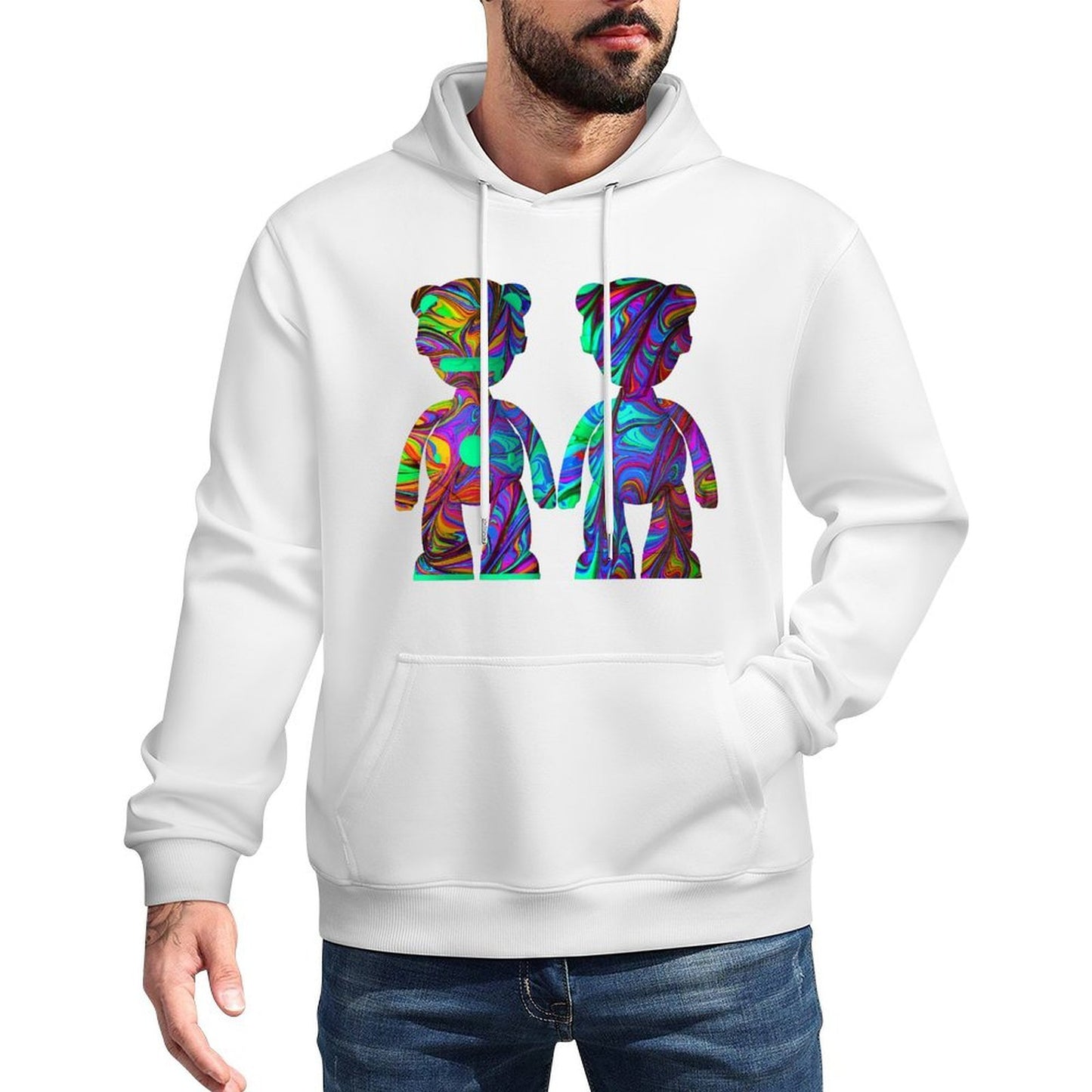 IPIB 250g Hooded Pocket Sweatshirt Front GraphicMen's Hooded  Sweatshirt6000088-3