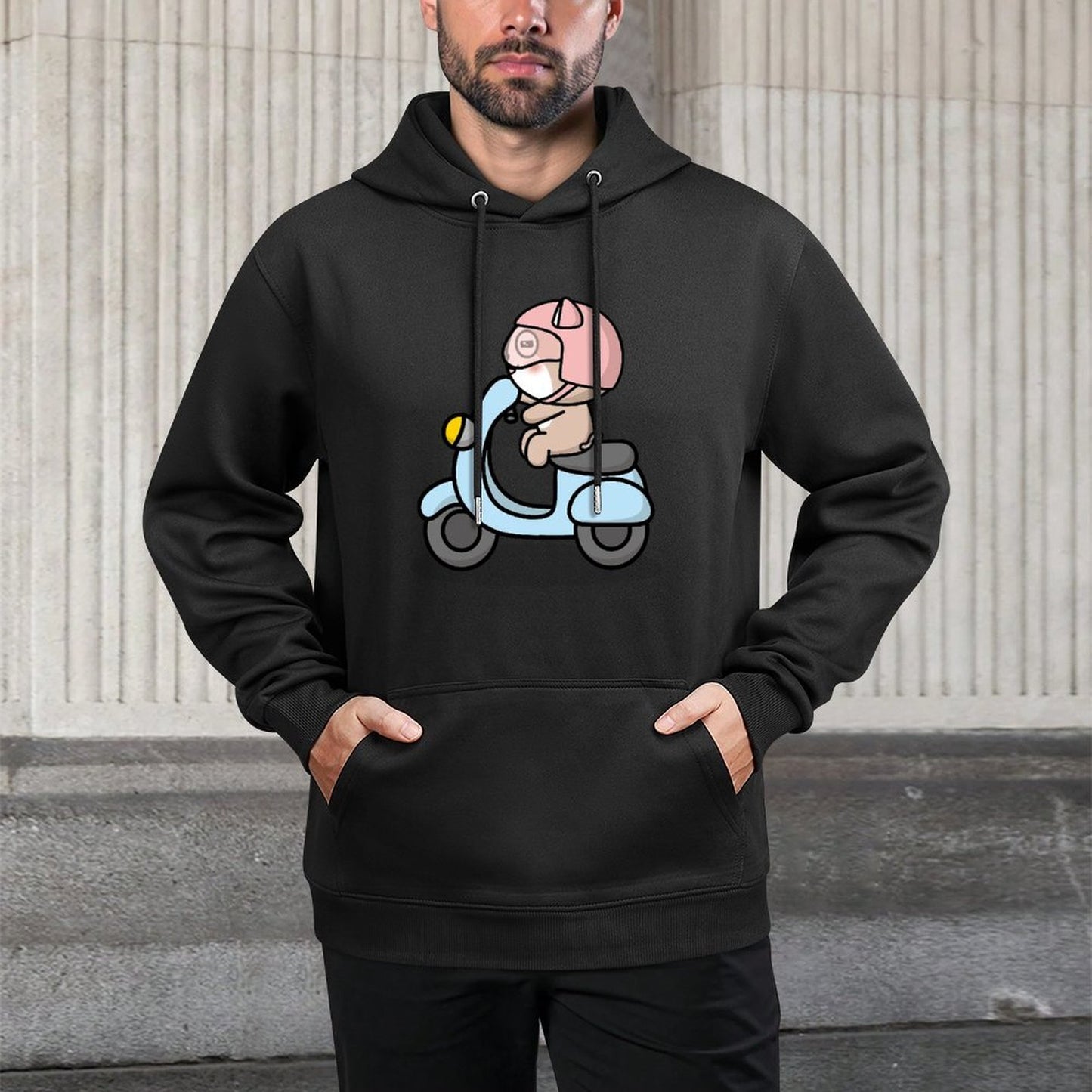IPBR 250g Hooded Pocket Sweatshirt Front GraphicMen's Hooded  Sweatshirt4000332