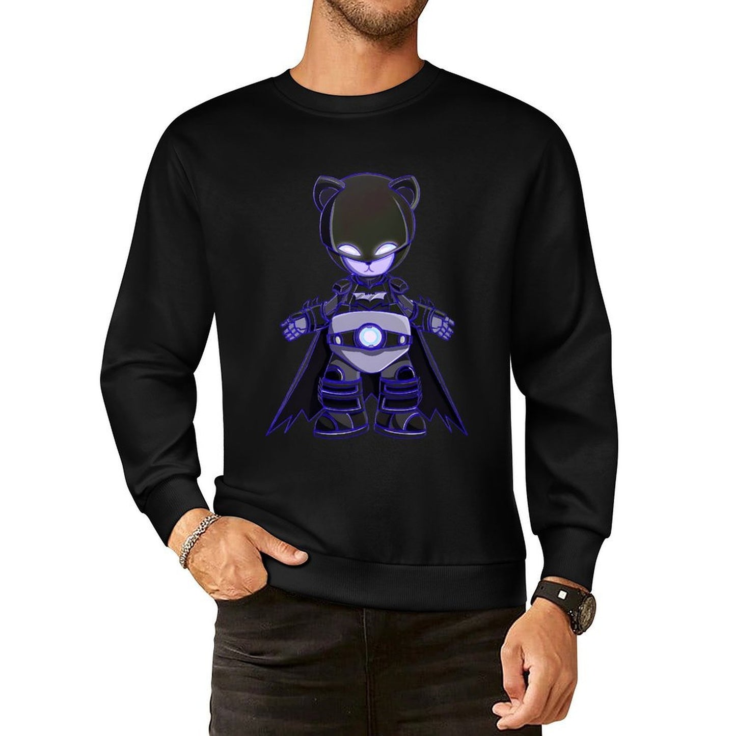 IPIB 250g Crew Neck Long Sleeve Sweatshirt Front GraphicCrew Neck Long Sleeve Sweatshirt6000063-1