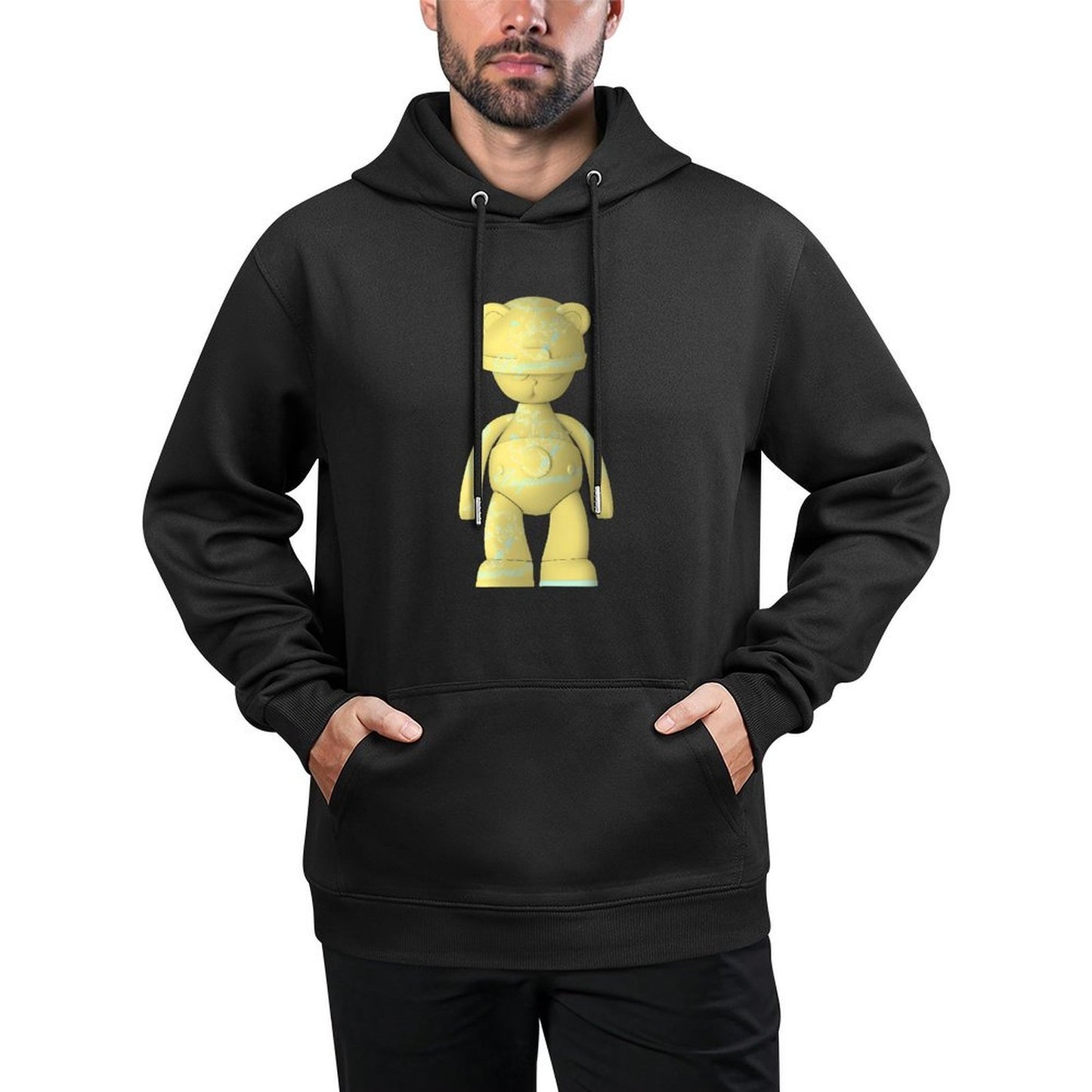 IPIB 250g Hooded Pocket Sweatshirt Front GraphicMen's Hooded  Sweatshirt6000123-3
