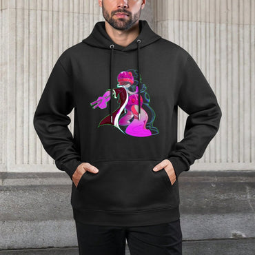 IPIB 250g Hooded Pocket Sweatshirt Front GraphicMen's Hooded  Sweatshirt6000009-2