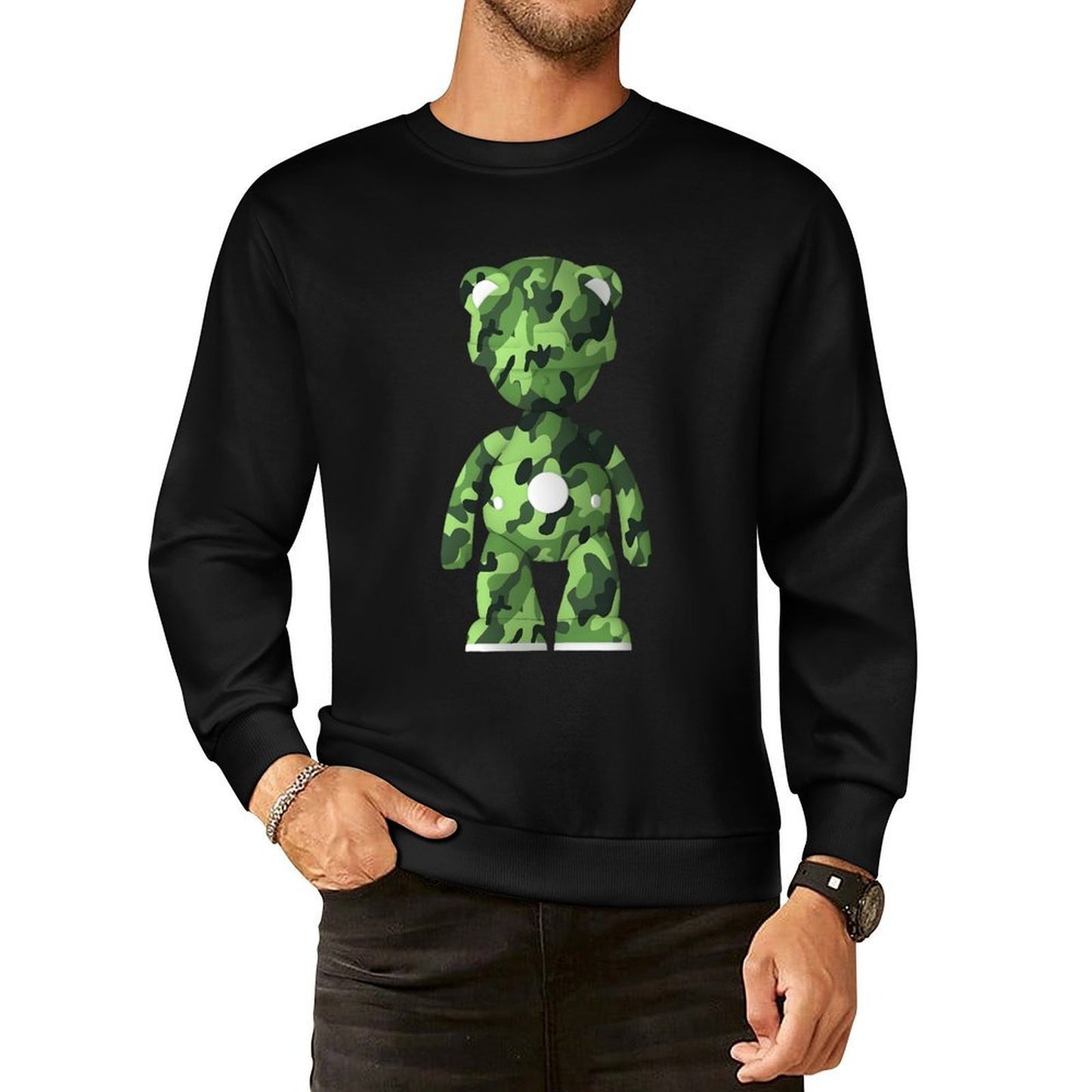 IPIB 250g Crew Neck Long Sleeve Sweatshirt Front GraphicCrew Neck Long Sleeve Sweatshirt6000127-3