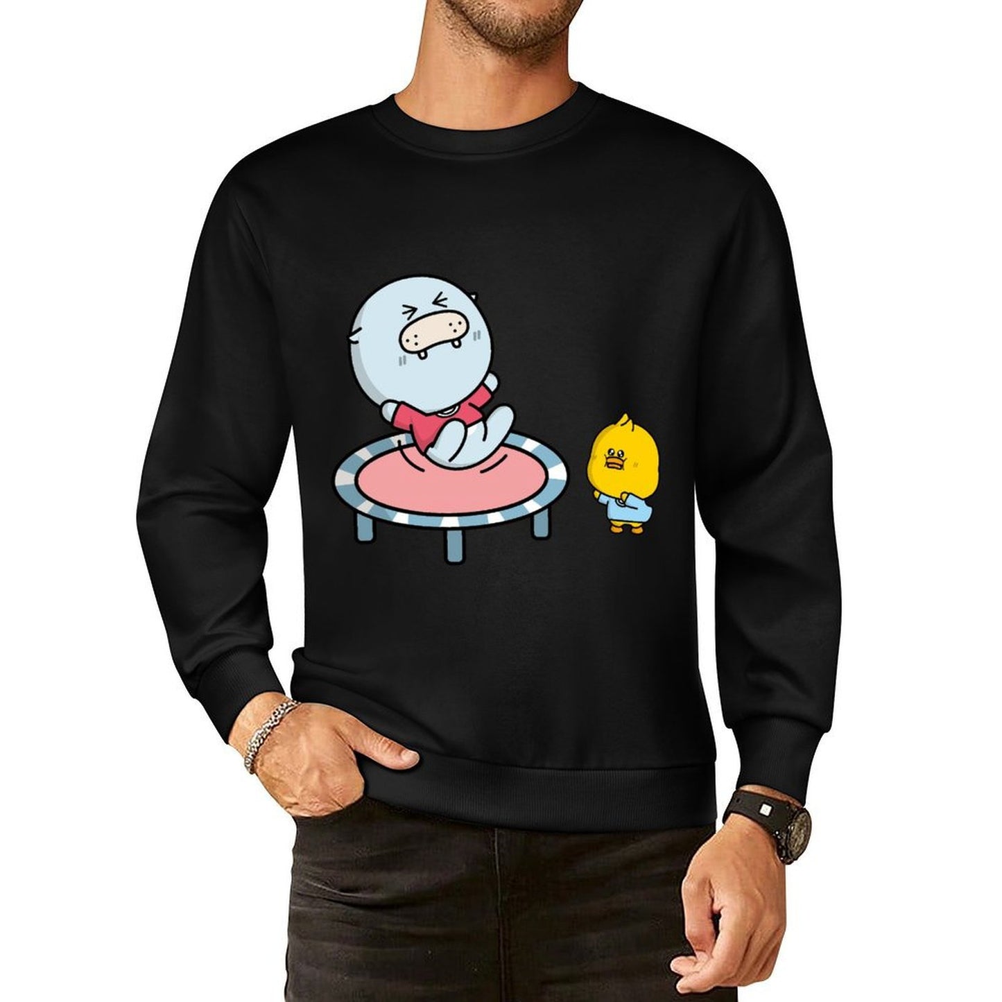 IPBR 250g Crew Neck Long Sleeve Sweatshirt Front GraphicCrew Neck Long Sleeve Sweatshirt4000887