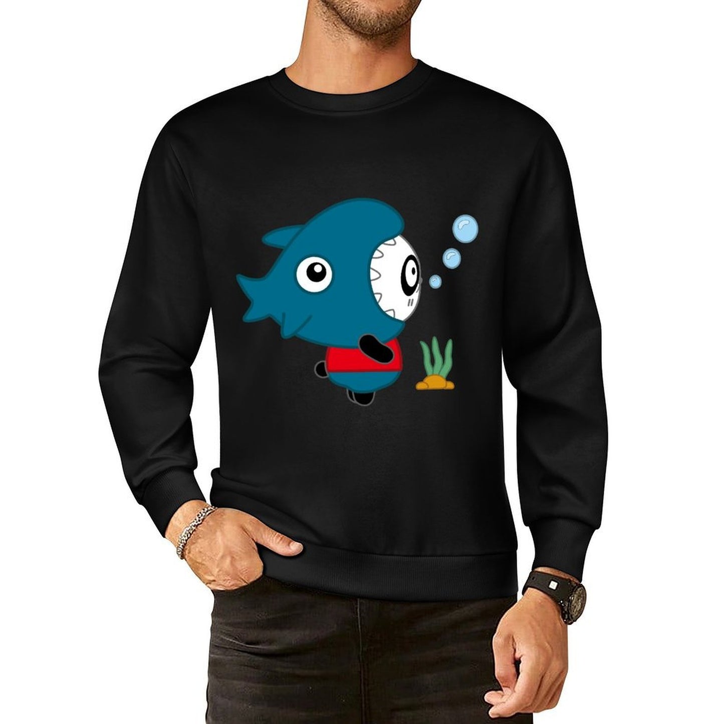 IPBR 250g Crew Neck Long Sleeve Sweatshirt Front GraphicCrew Neck Long Sleeve Sweatshirt4000795