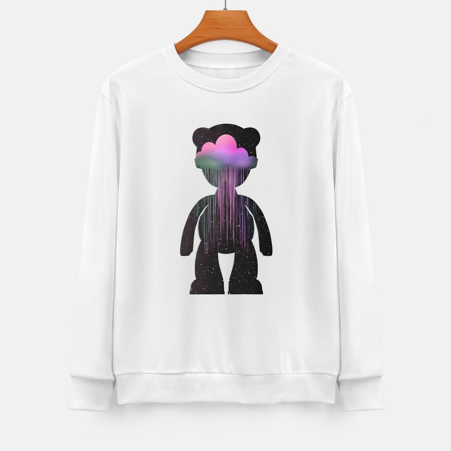 Long Sleeve With Front PatternMidweight Plain