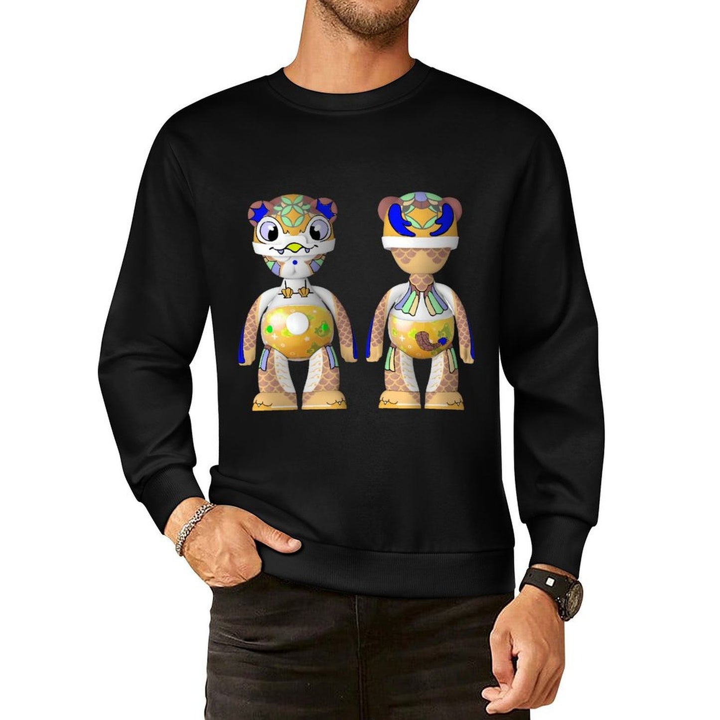 IPIB 250g Crew Neck Long Sleeve Sweatshirt Front GraphicCrew Neck Long Sleeve Sweatshirt6000077-2