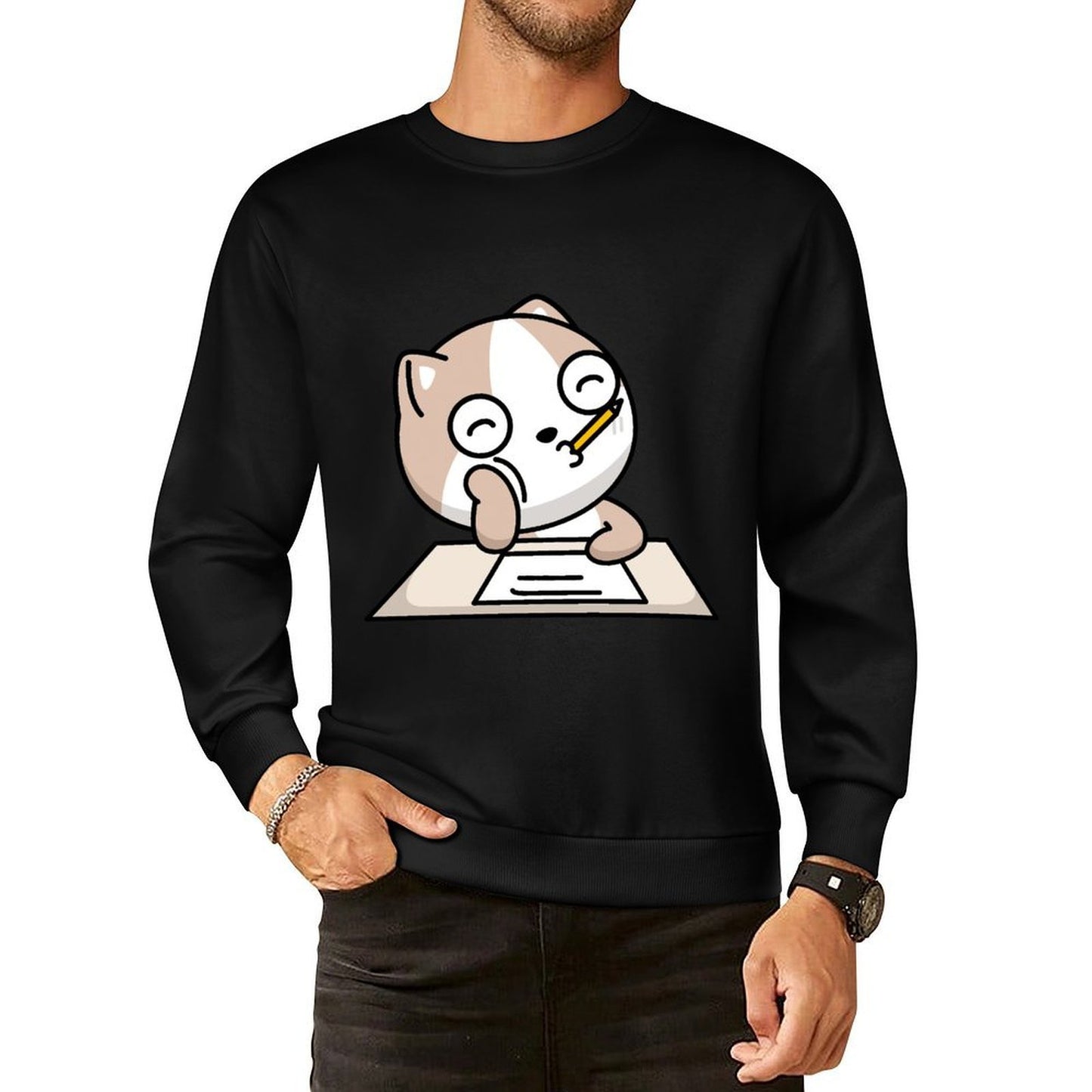 IPBR 250g Crew Neck Long Sleeve Sweatshirt Front GraphicCrew Neck Long Sleeve Sweatshirt4000106