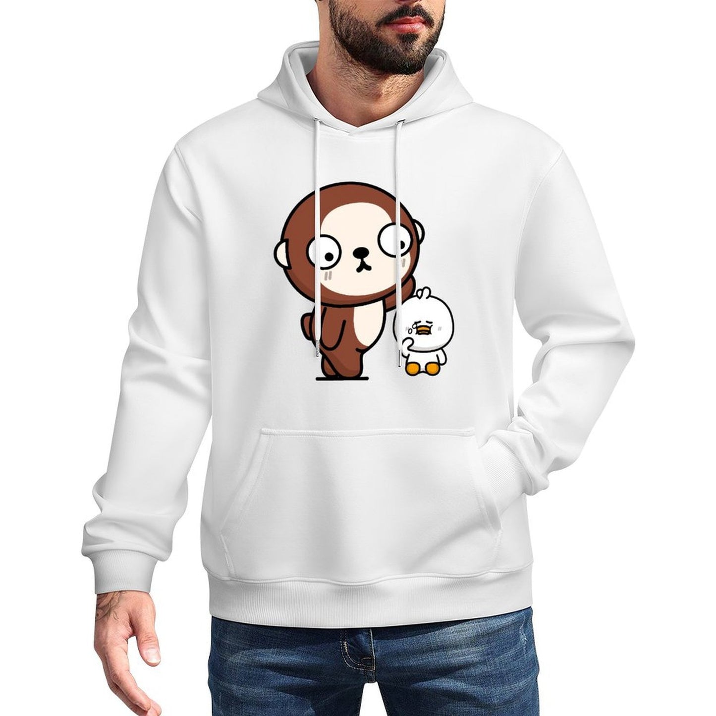 Printed Colorfast Front Graphic Hoodies