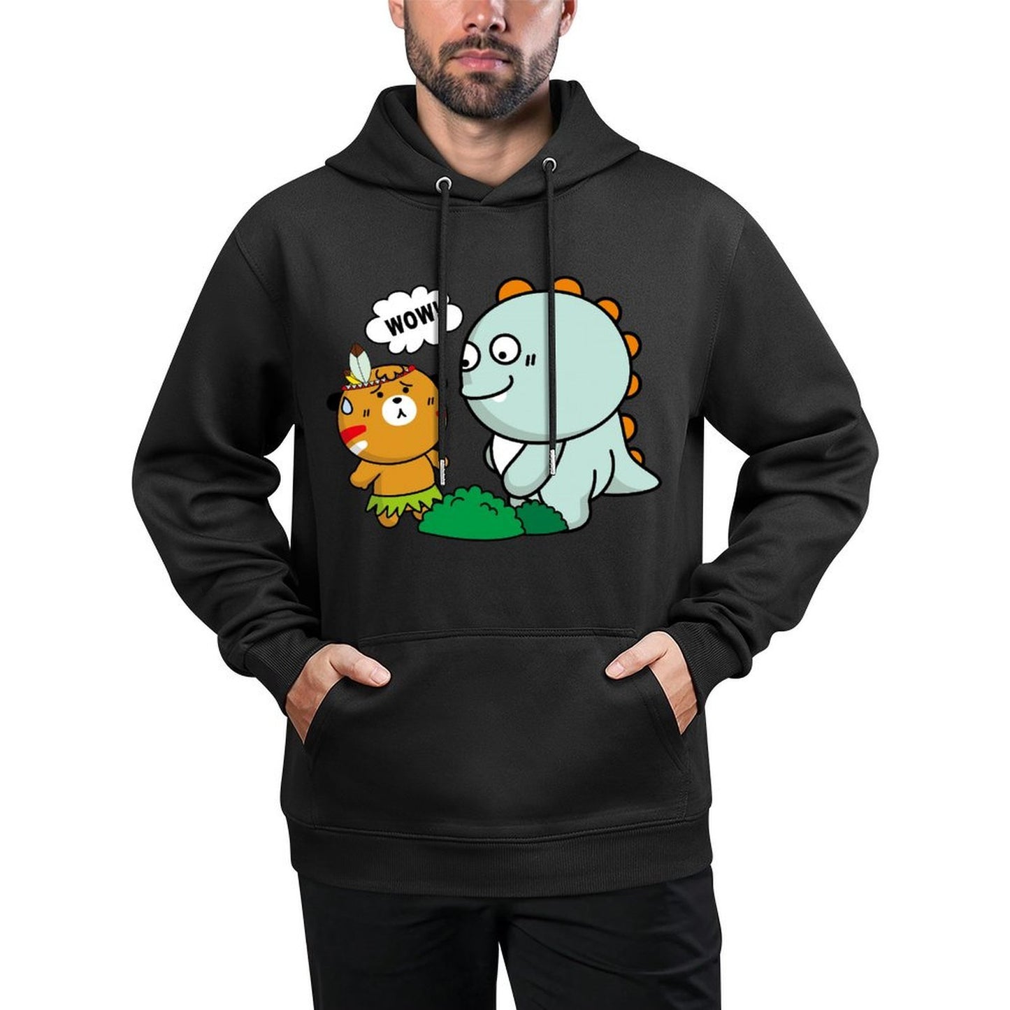 IPBR 250g Hooded Pocket Sweatshirt Front GraphicMen's Hooded  Sweatshirt4000384