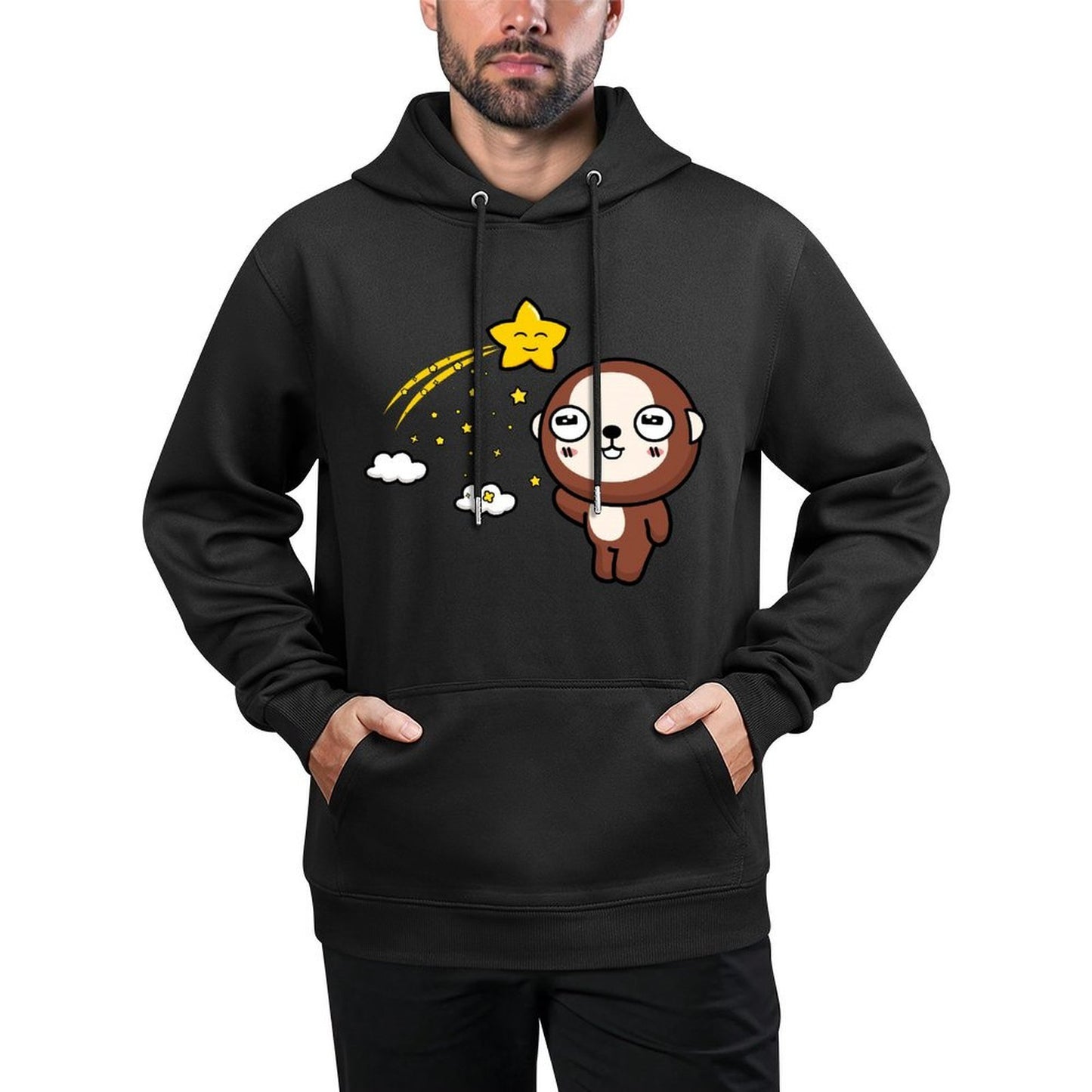 IPBR 250g Hooded Pocket Sweatshirt Front GraphicMen's Hooded  Sweatshirt4001383