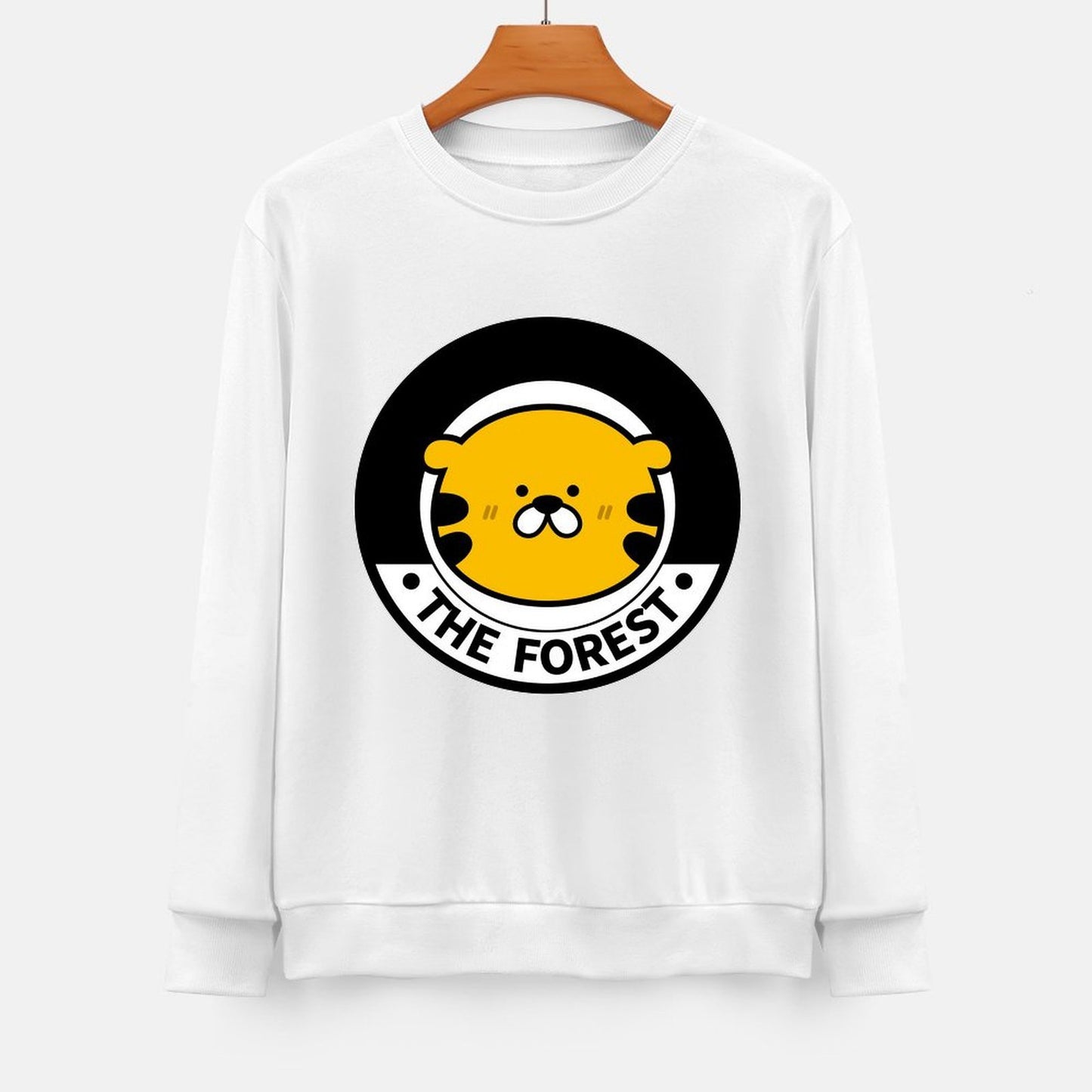 Front Patterned Long Sleeve Top100% Cotton ActiveWear