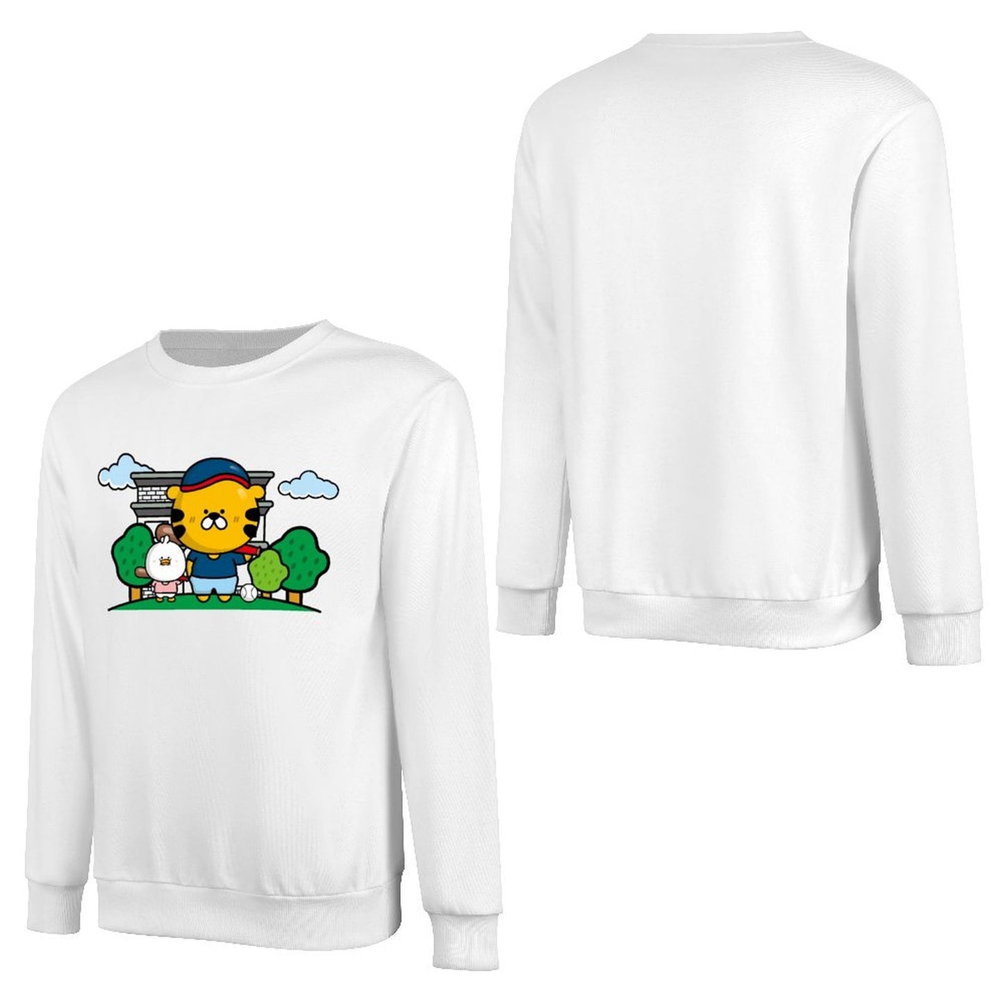 Front Patterned Long Sleeve TopPremium Finish Pure