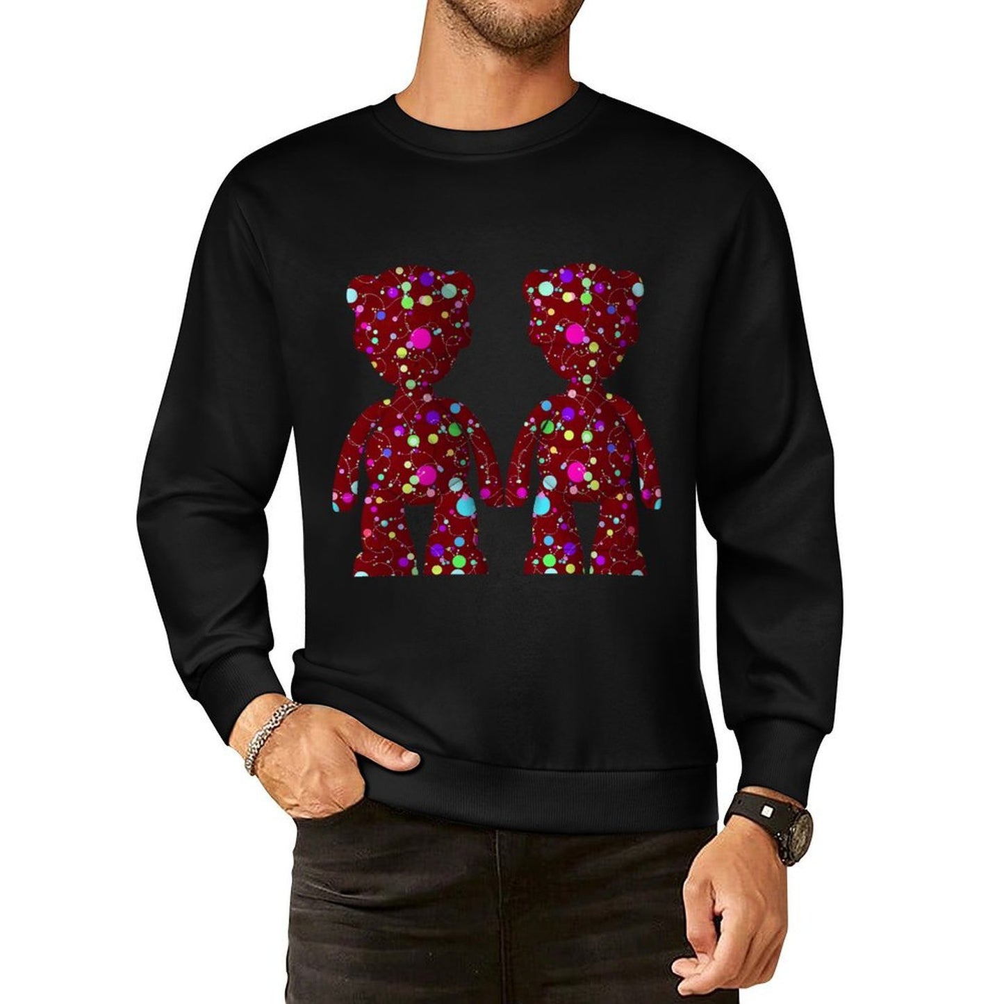 IPIB 250g Crew Neck Long Sleeve Sweatshirt Front GraphicCrew Neck Long Sleeve Sweatshirt6000092-2