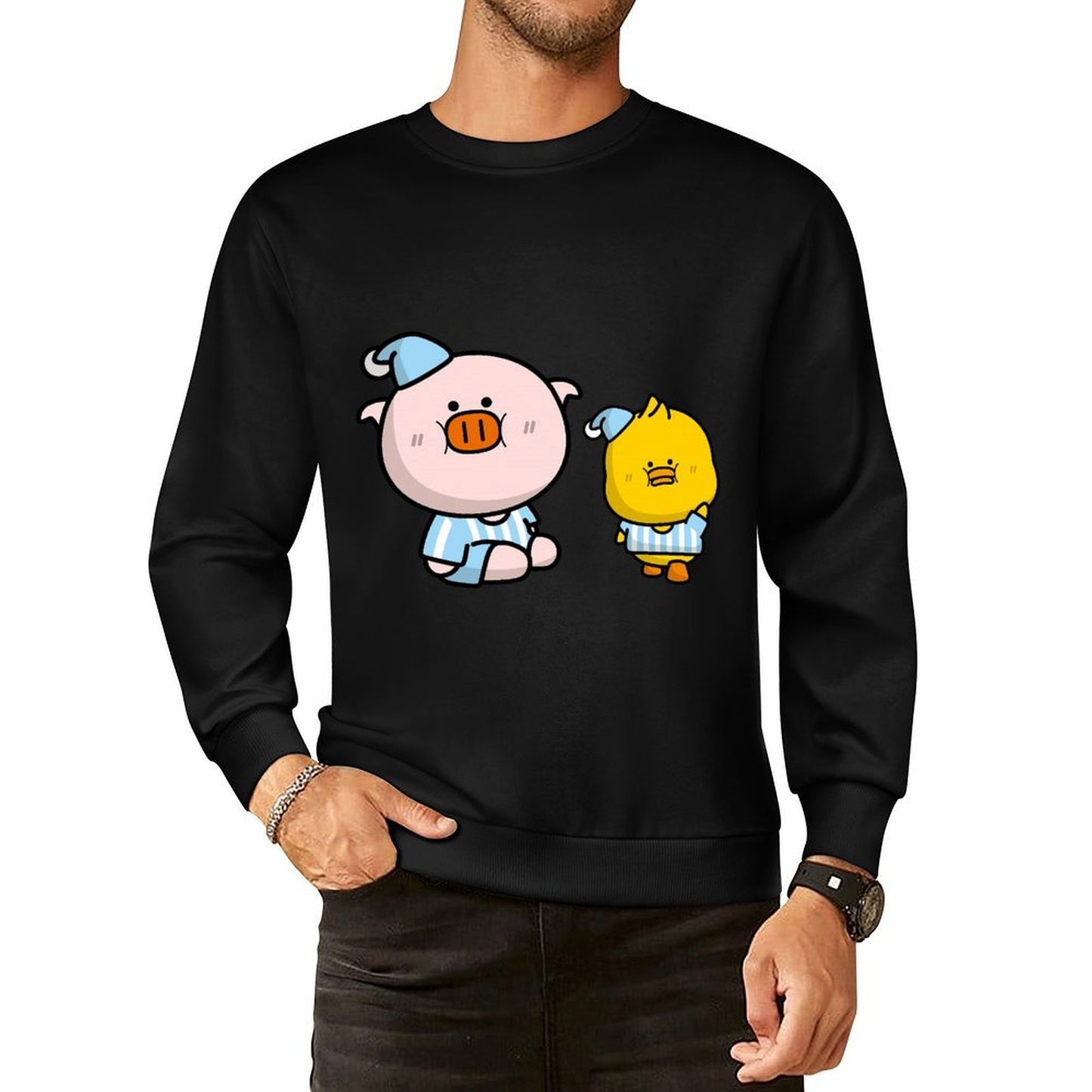 IPBR 250g Crew Neck Long Sleeve Sweatshirt Front GraphicCrew Neck Long Sleeve Sweatshirt4003849