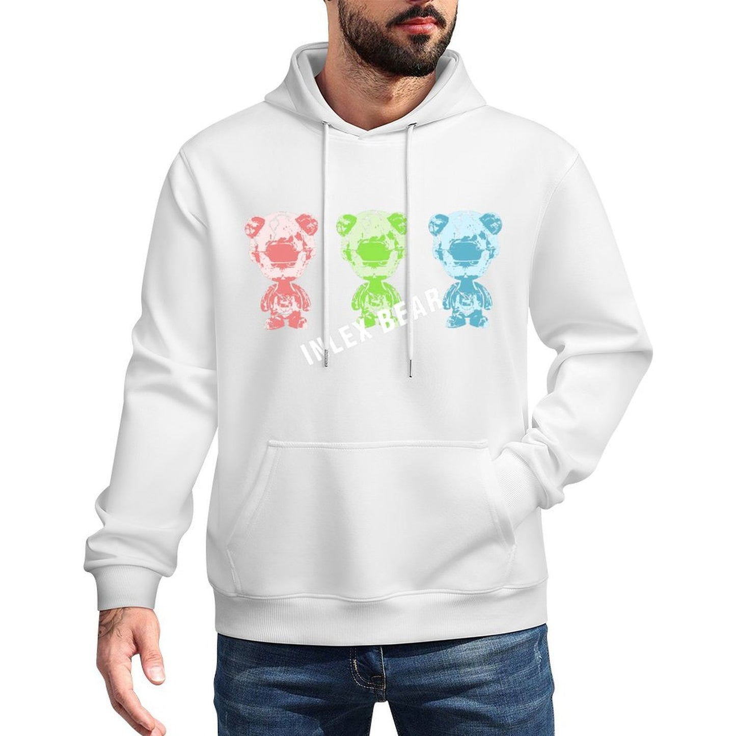 IPIB 250g Hooded Pocket Sweatshirt Front GraphicMen's Hooded  Sweatshirt6000050-1