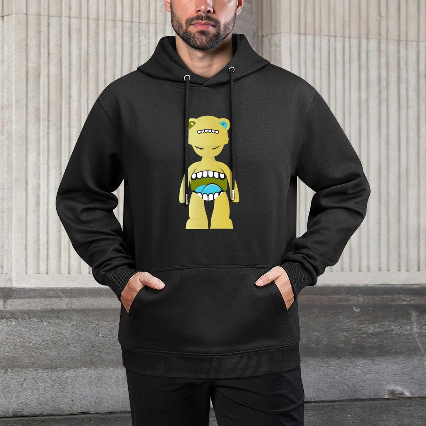 IPIB 250g Hooded Pocket Sweatshirt Front GraphicMen's Hooded  Sweatshirt6000141-7