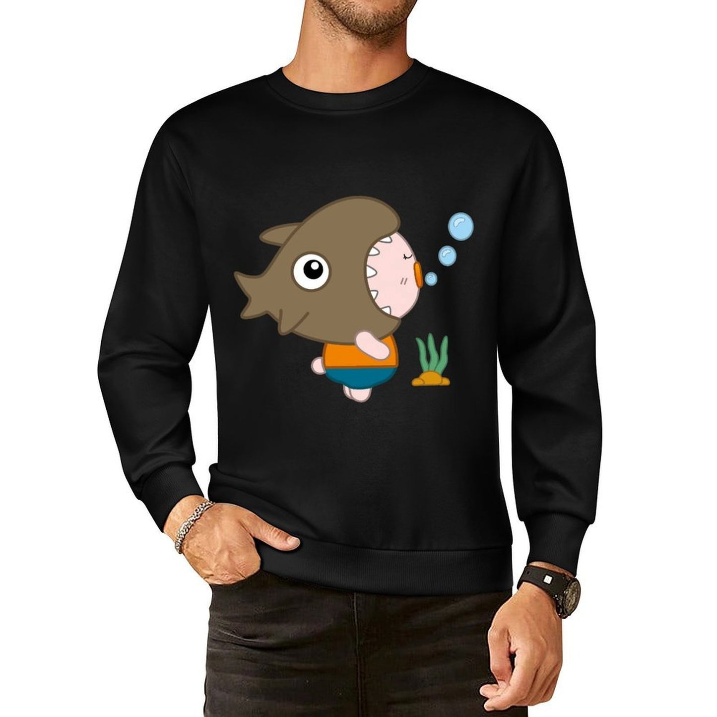 IPBR 250g Crew Neck Long Sleeve Sweatshirt Front GraphicCrew Neck Long Sleeve Sweatshirt4000797