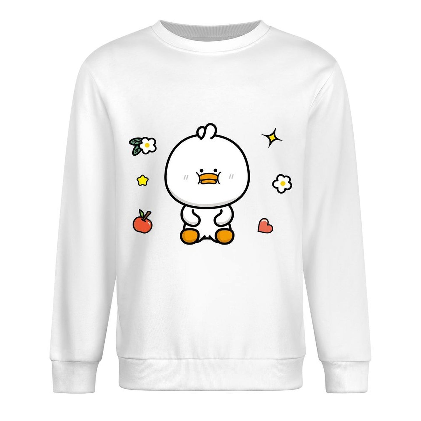 Front Patterned Long Sleeve TopCasual Fresh