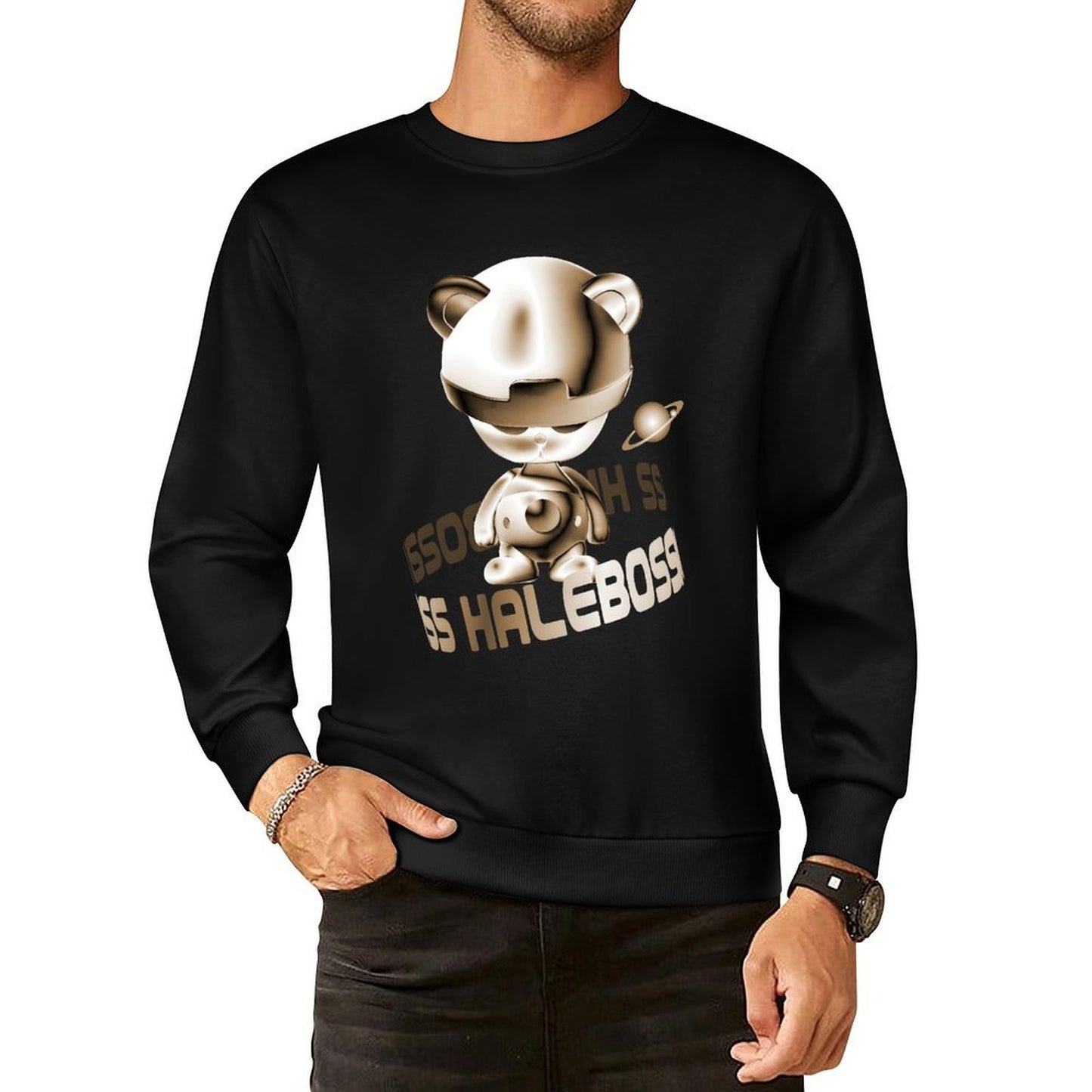 IPIB 250g Crew Neck Long Sleeve Sweatshirt Front GraphicCrew Neck Long Sleeve Sweatshirt6000015-4