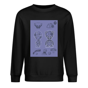 Long Sleeve With Front PatternPure Crew Neck