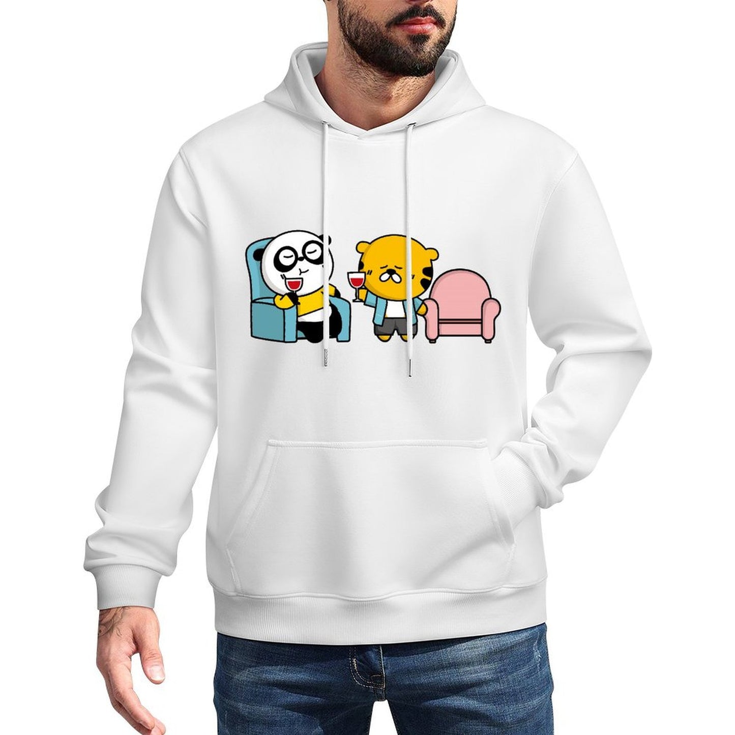 IPBR 250g Hooded Pocket Sweatshirt Front GraphicMen's Hooded  Sweatshirt4000874