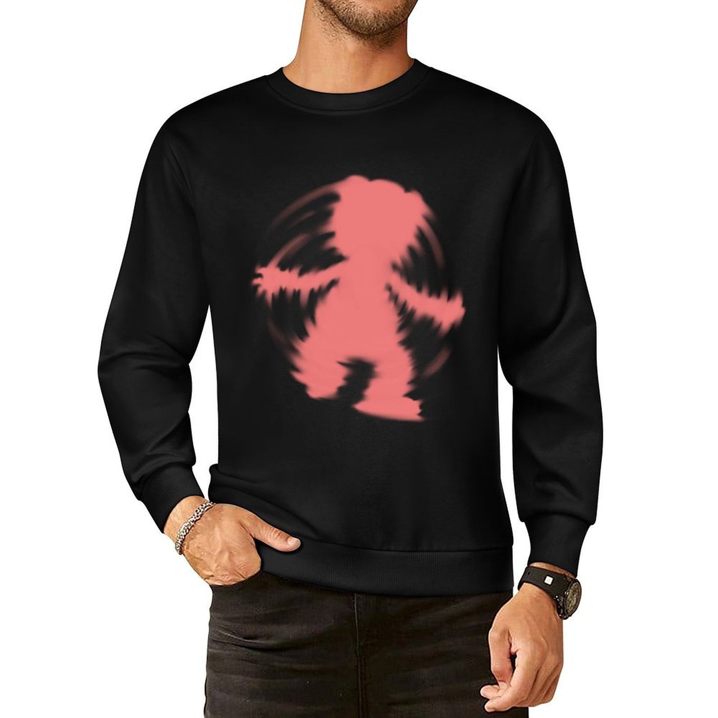 IPIB 250g Crew Neck Long Sleeve Sweatshirt Front GraphicCrew Neck Long Sleeve Sweatshirt6000005-1