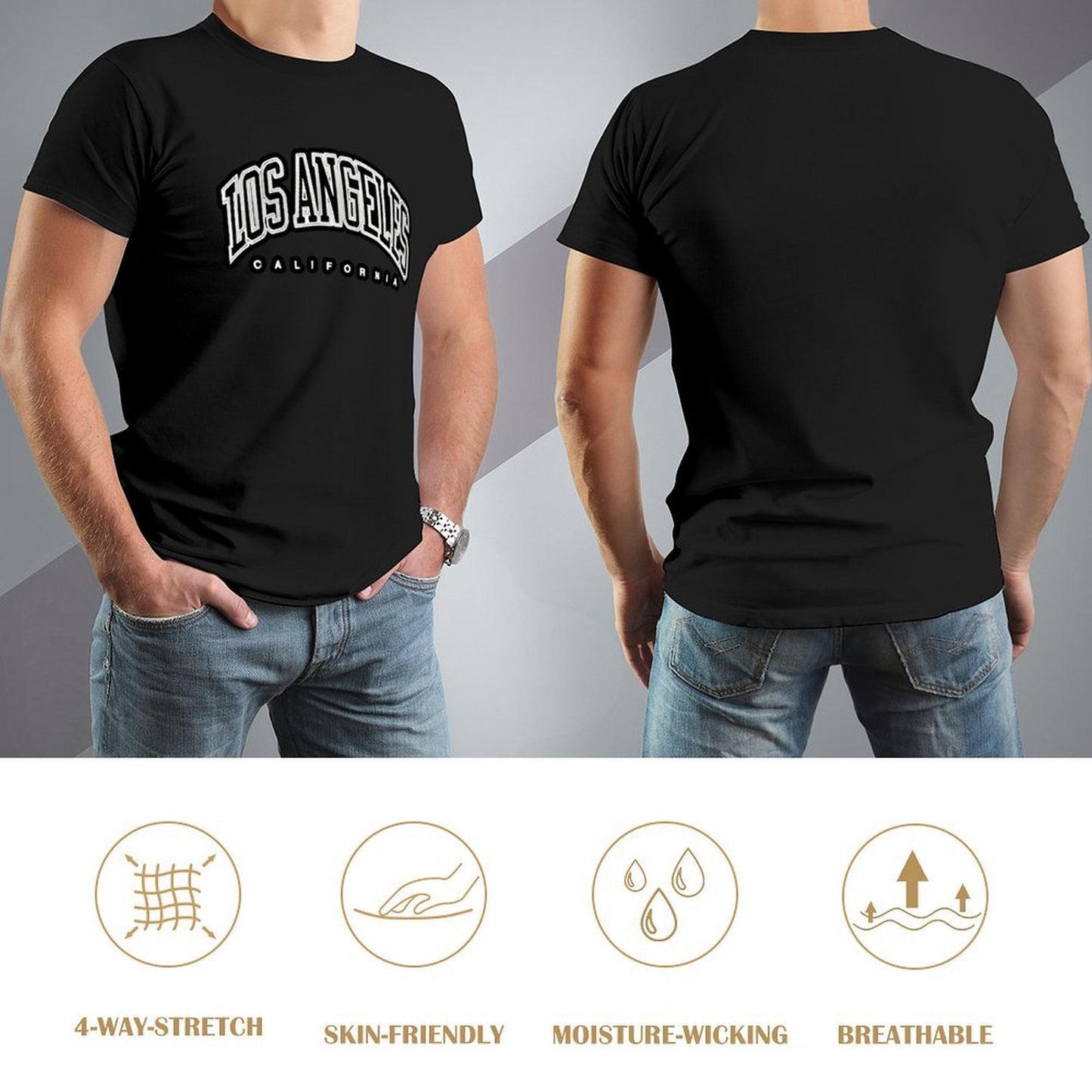 Inkmay Casual Cotton T-shirt Boston Shamrock Design With Irish Colors Unisex T-shirtSmooth YearRound T-Shirt