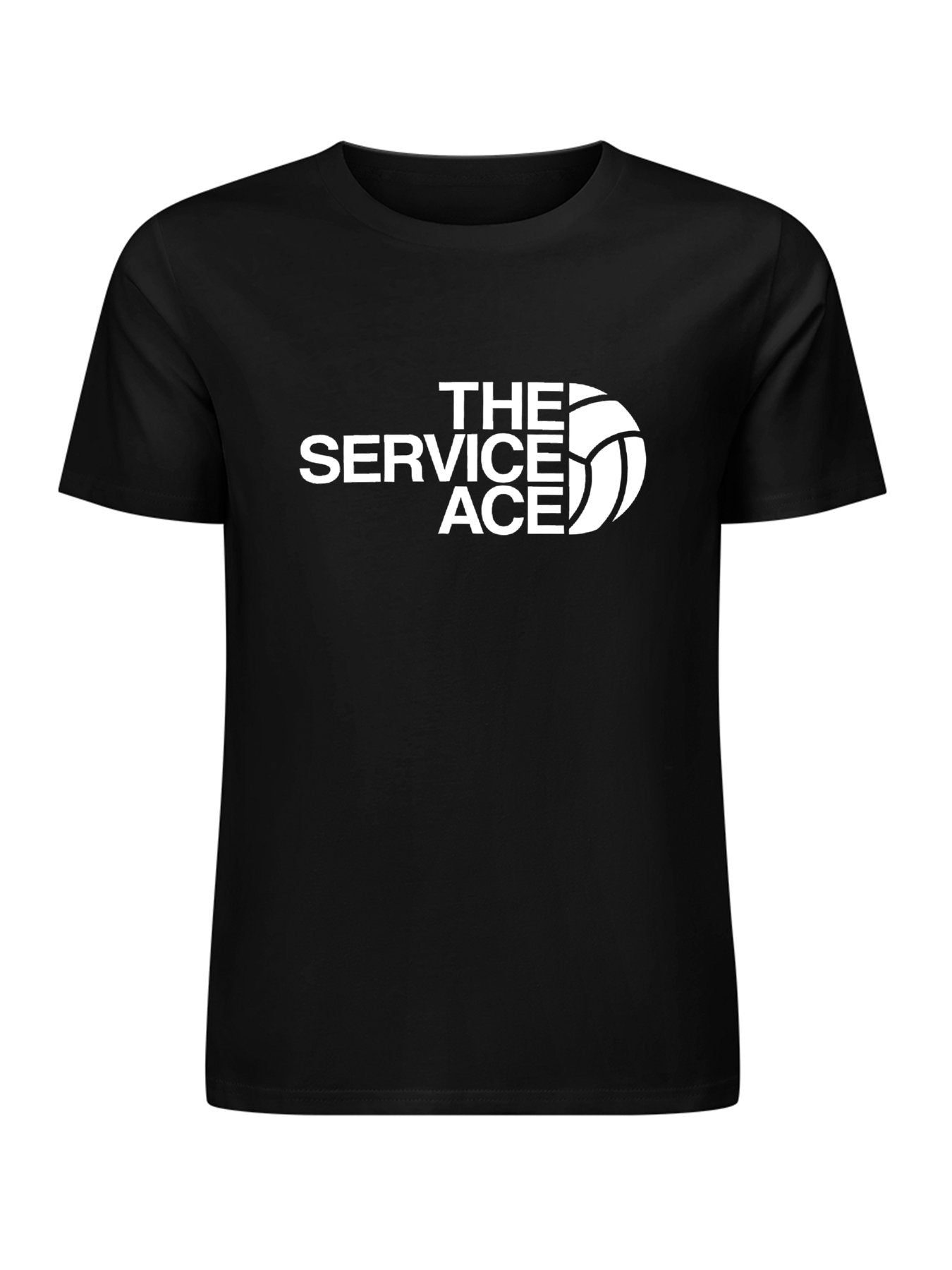 Inkmay Casual Cotton T-shirt The Service Ace Logo Design Artwork Unisex T-shirtSmooth EasyStyle T-Shirt