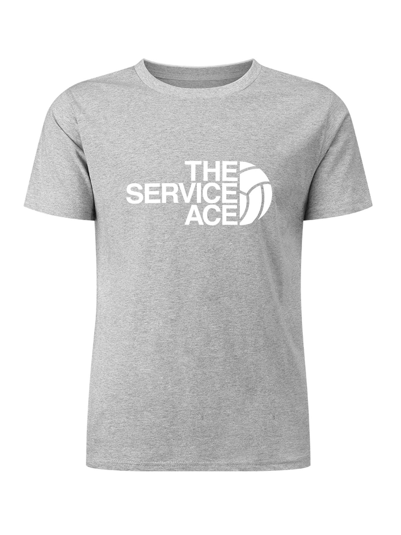 Inkmay Casual Cotton T-shirt The Service Ace Logo Design Artwork Unisex T-shirtSmooth EasyStyle T-Shirt